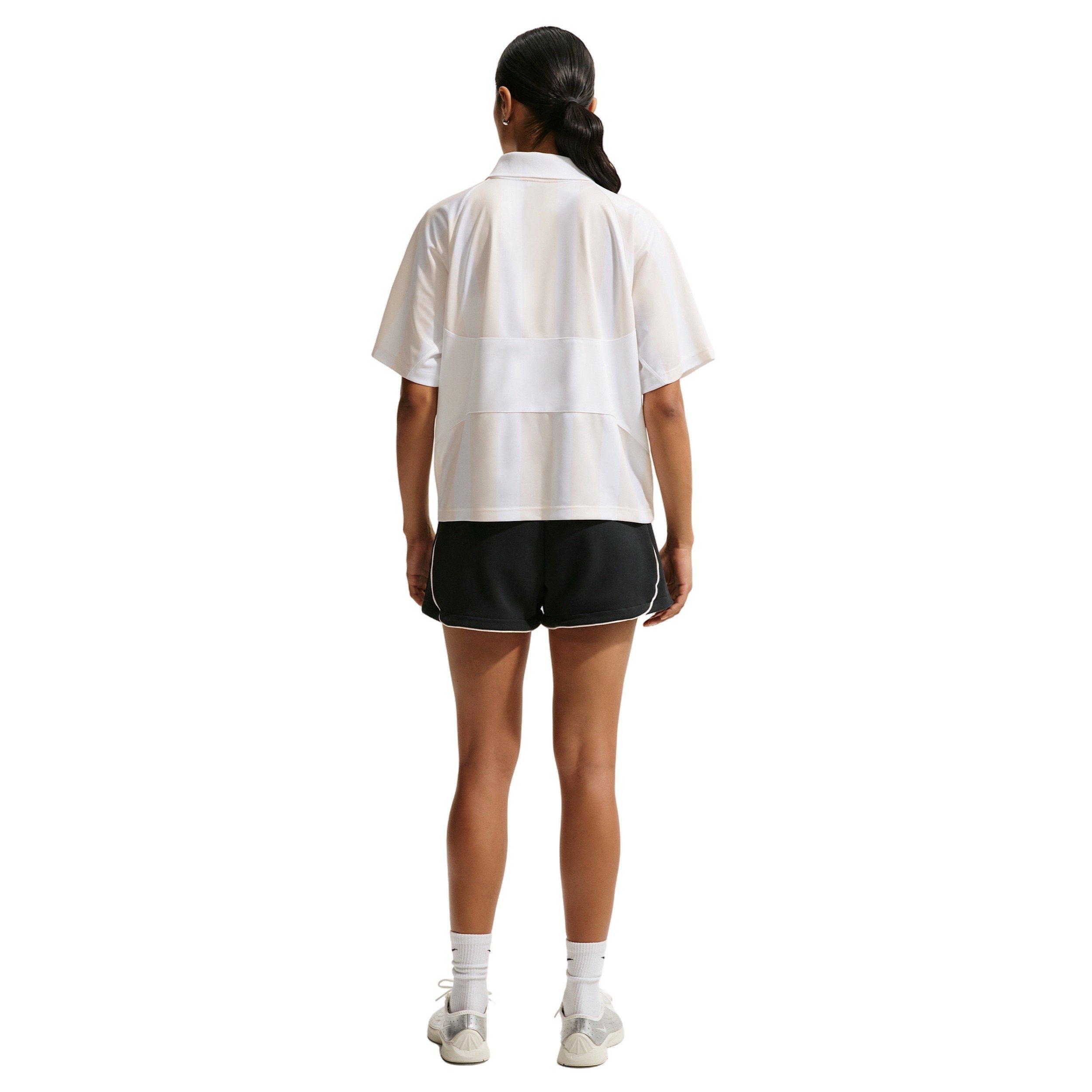 Nike Women's Sportswear Oversized Jersey - WHITE/ORANGE Thumbnail View 5