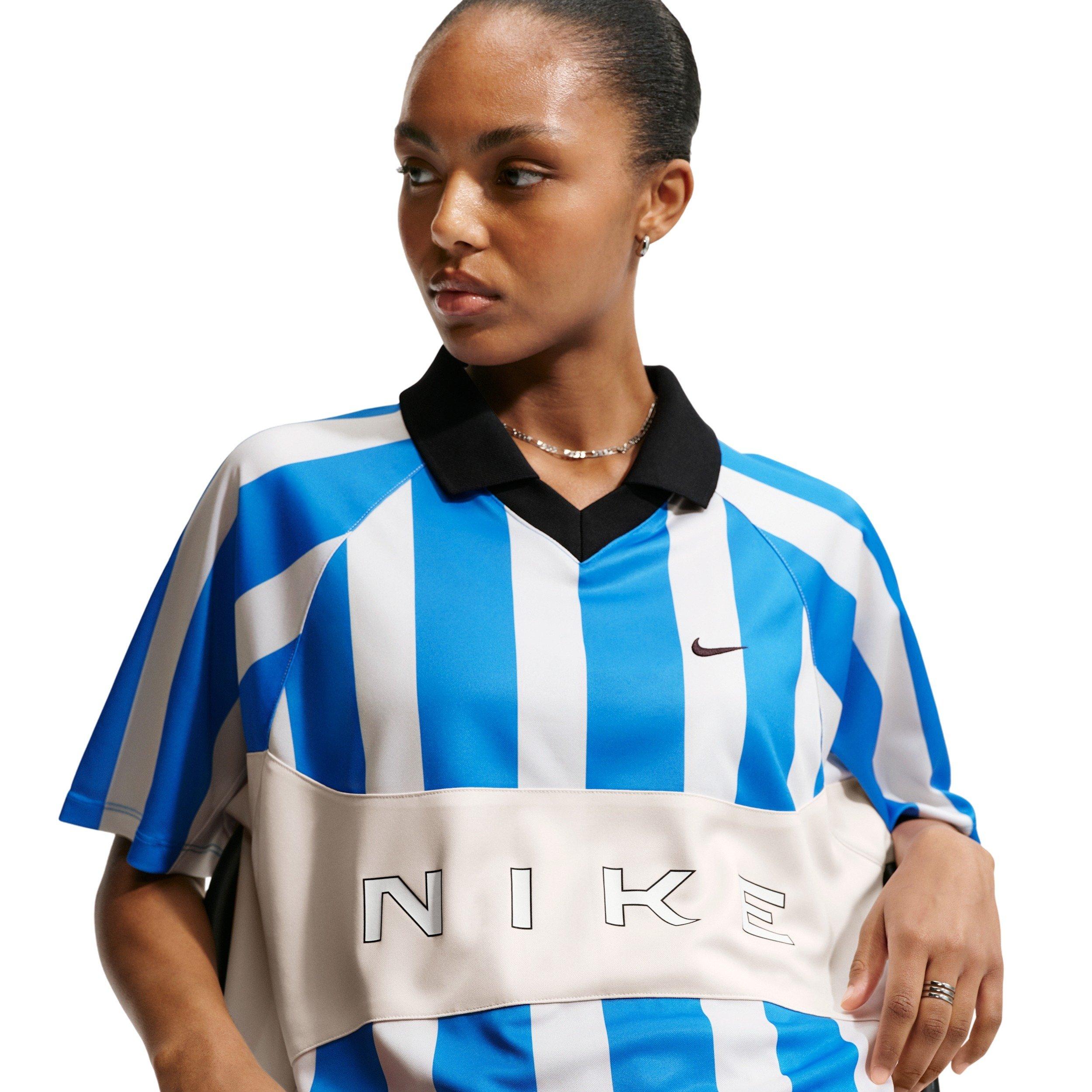 Nike Women's Sportswear Oversized Jersey - LT BLUE Thumbnail View 3