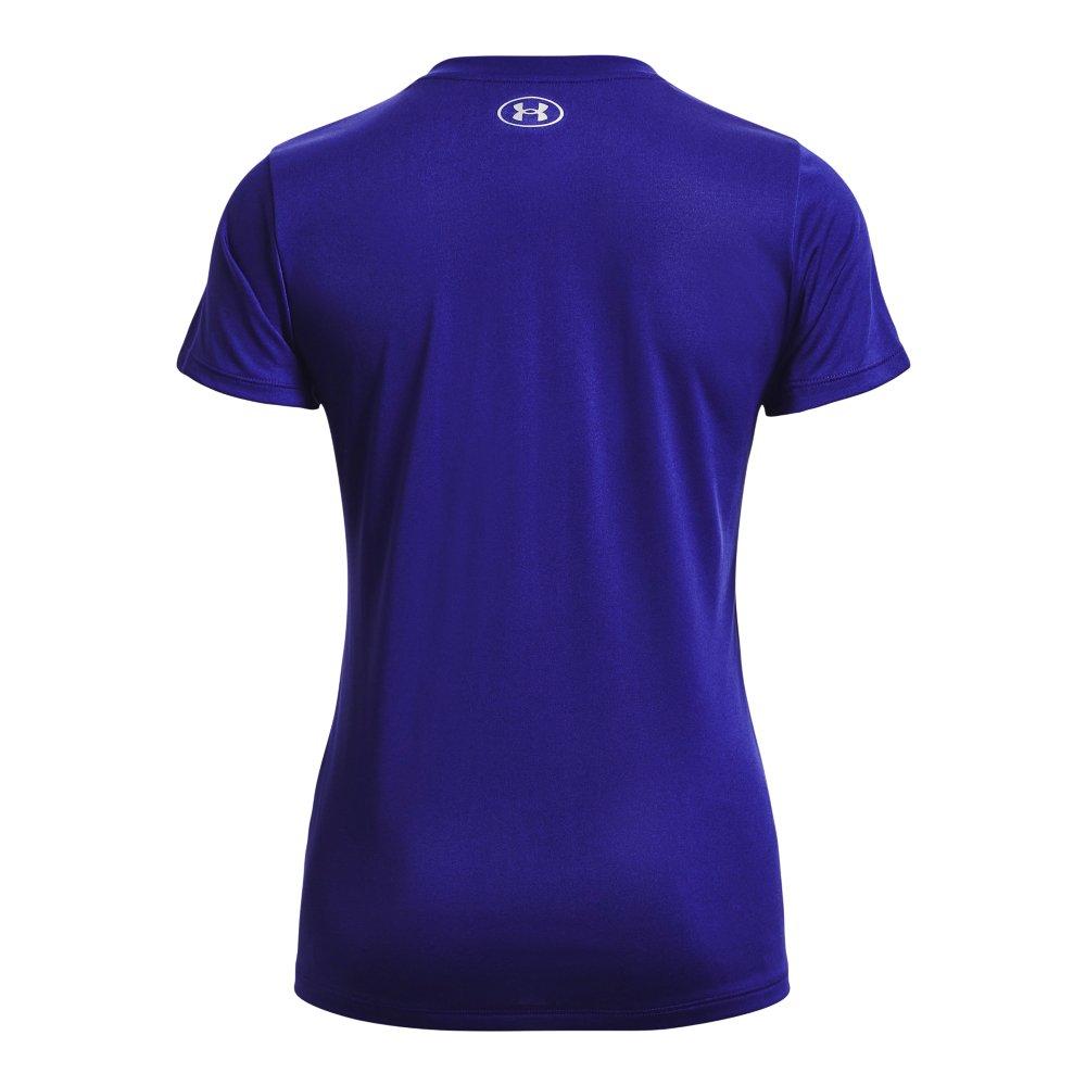 Under Armour Women's Tech V-Neck Shirt - Blue - Hibbett