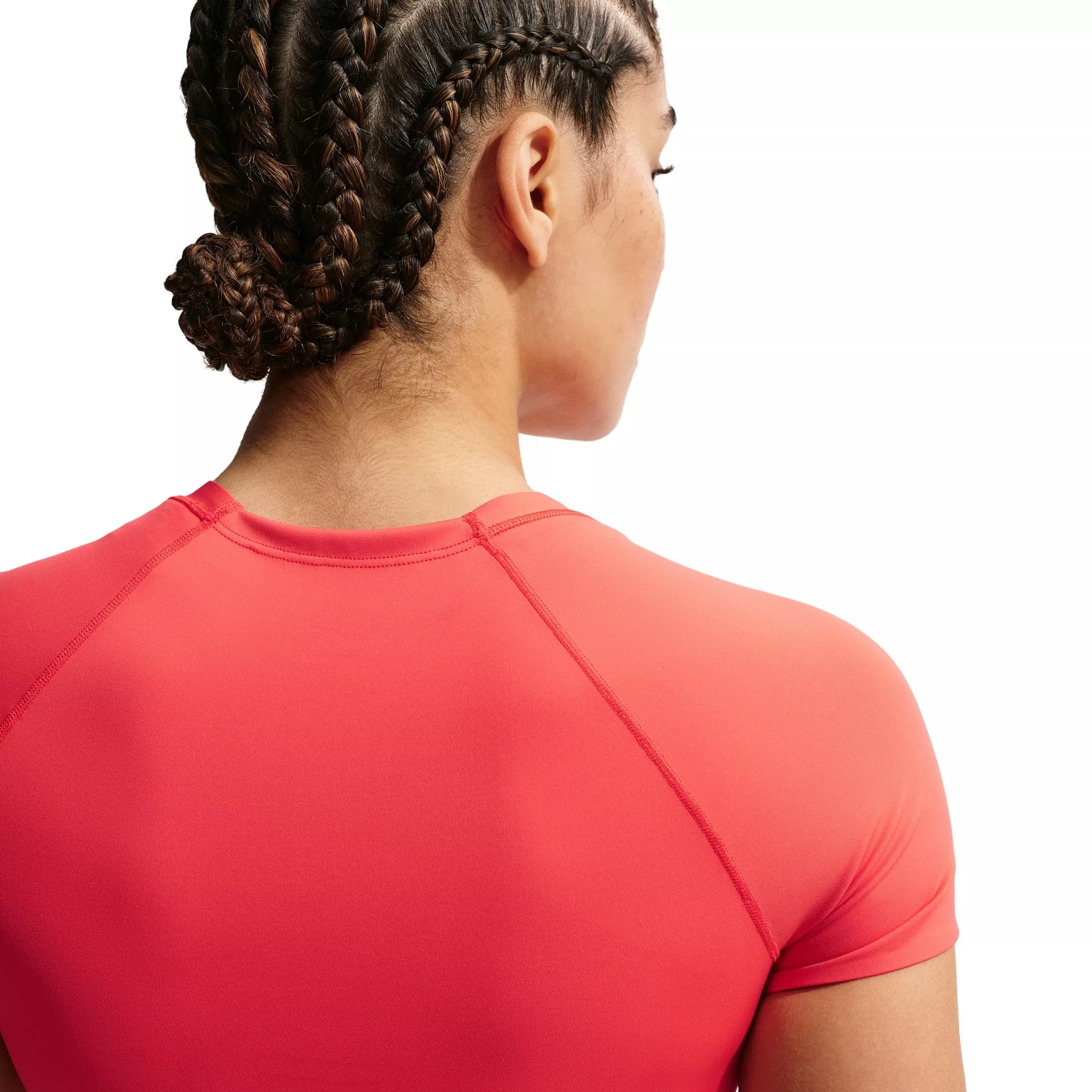 Nike Women's Universa Dri-FIT Short-Sleeve Top - Lt Crimson - LT CRIMSON