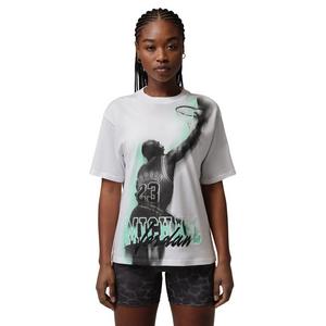 Jordan Women's Sport heritage Dri-FIT Graphic T -Shirt - White/Green