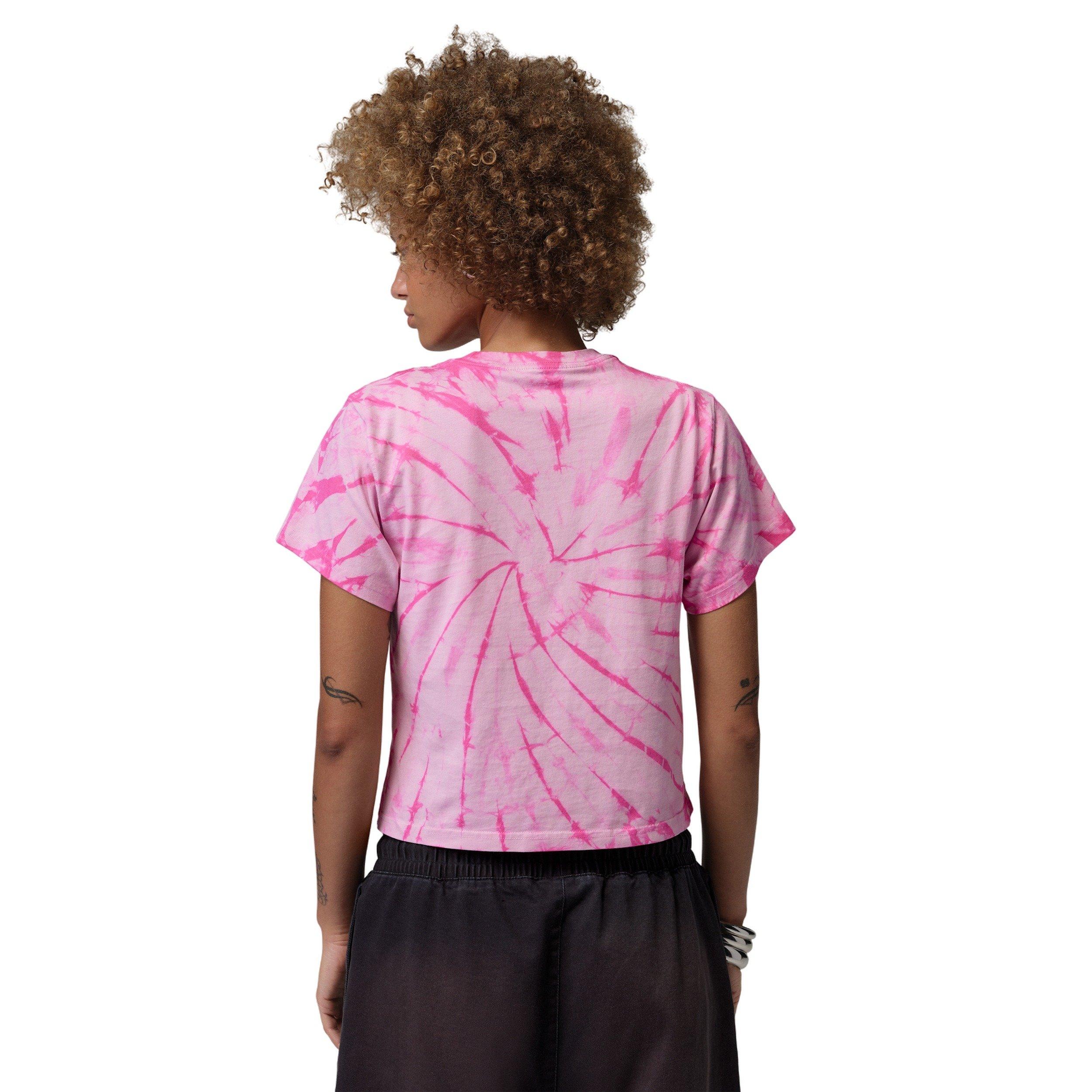 Jordan Women's Brooklyn Graphic AOP Tee - PINK/BLACK Thumbnail View 2