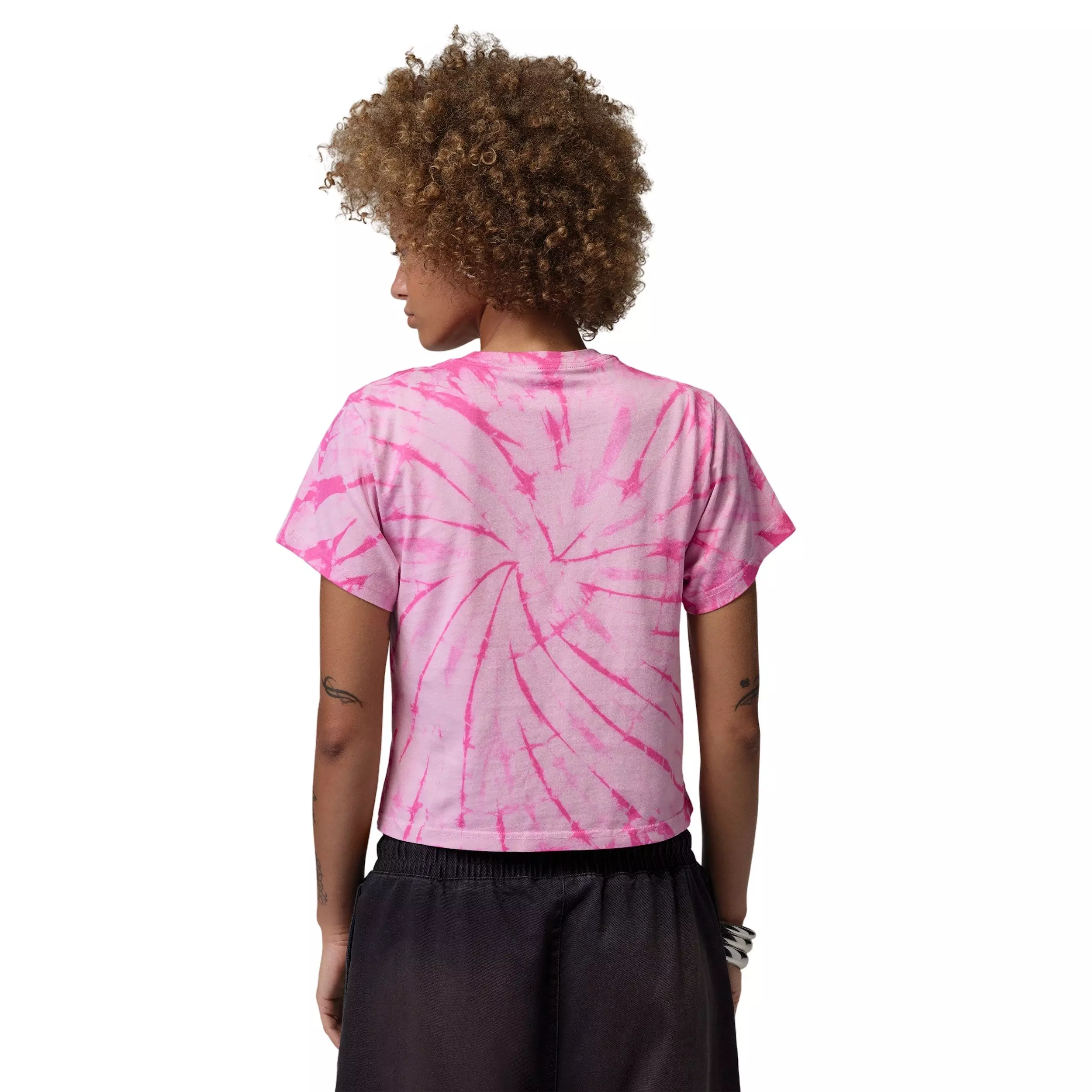 Jordan Women's Brooklyn Graphic AOP Tee - PINK/BLACK