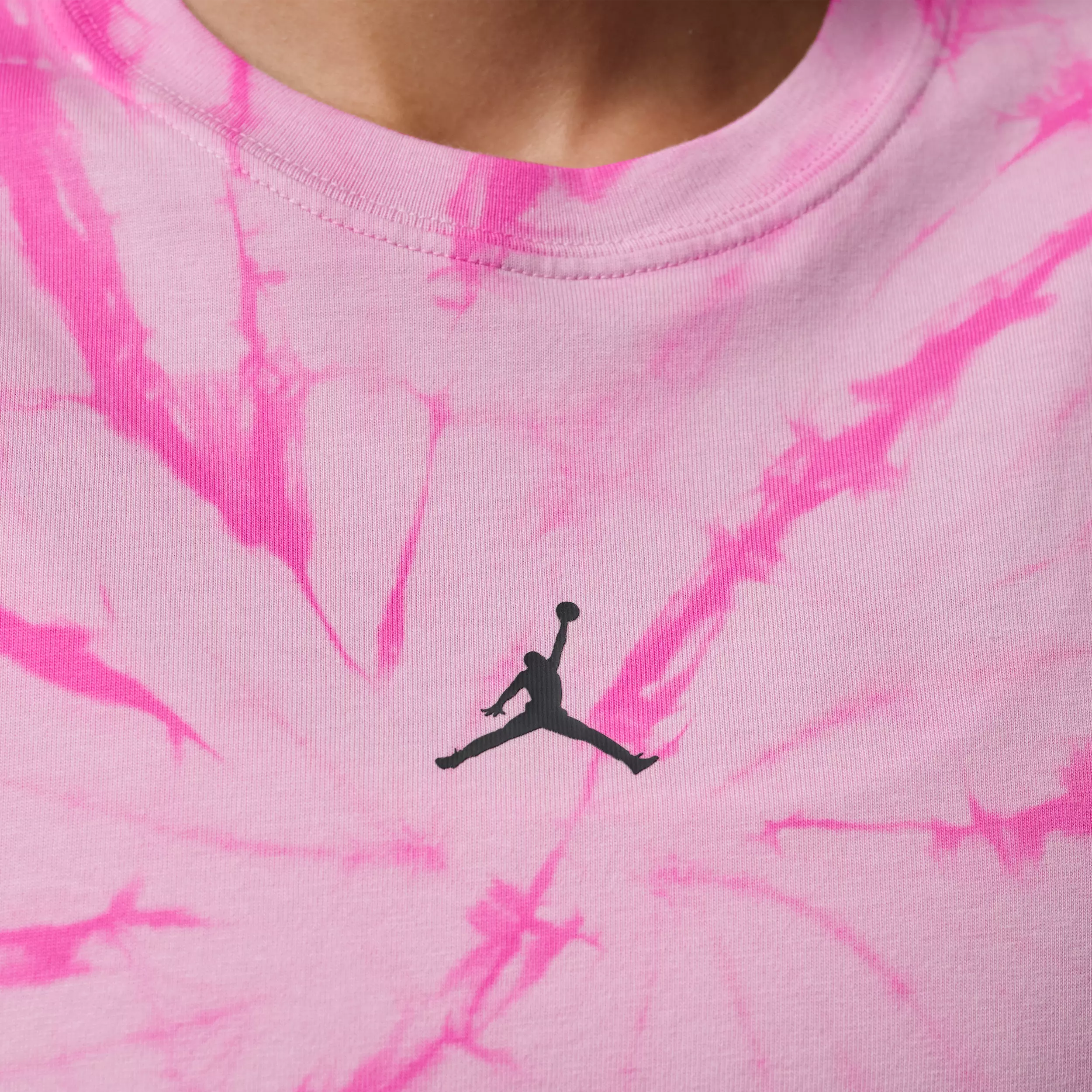 Jordan Women's Brooklyn Graphic AOP Tee - PINK/BLACK