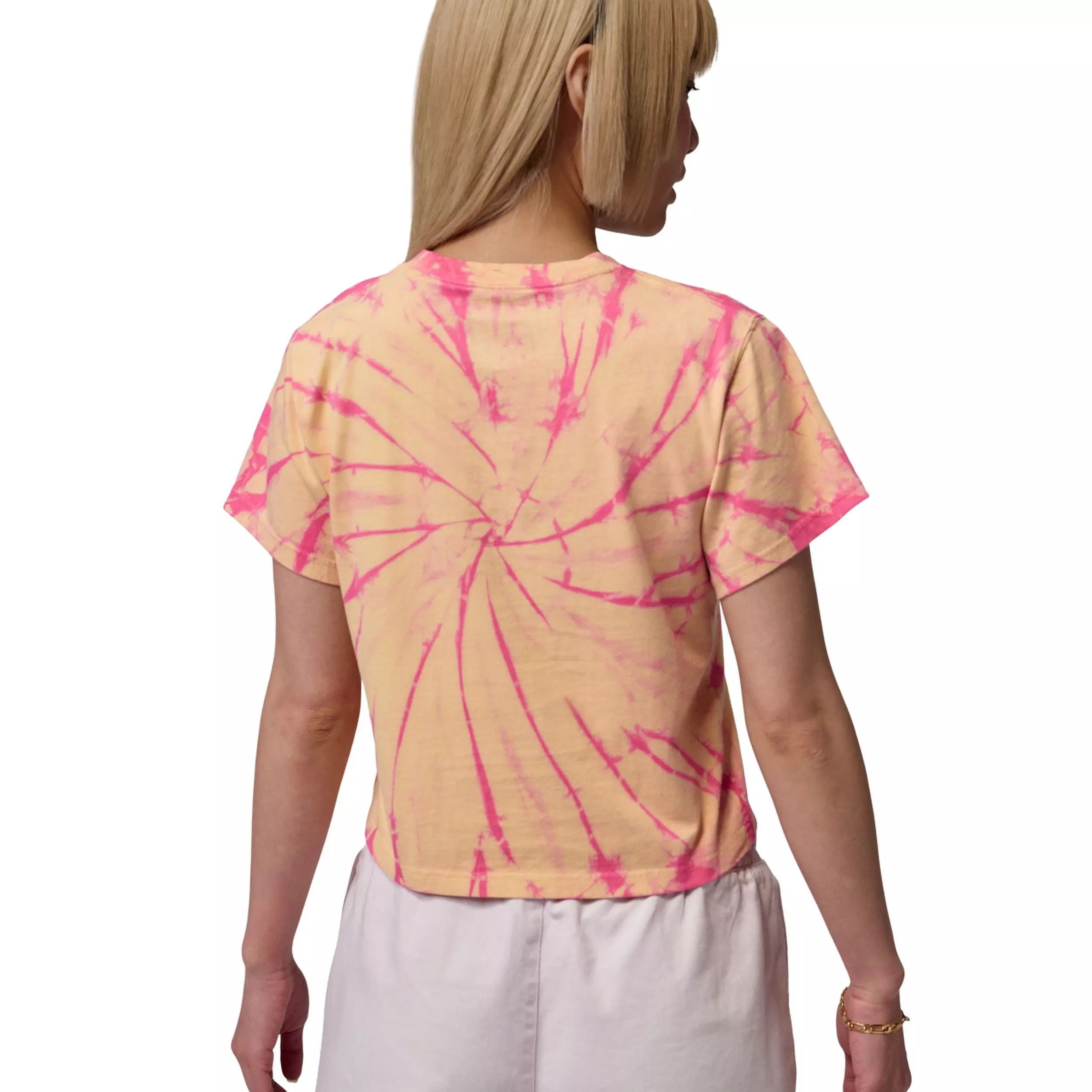 Jordan Women's Brooklyn Graphic AOP Tee - PINK/YELLOW