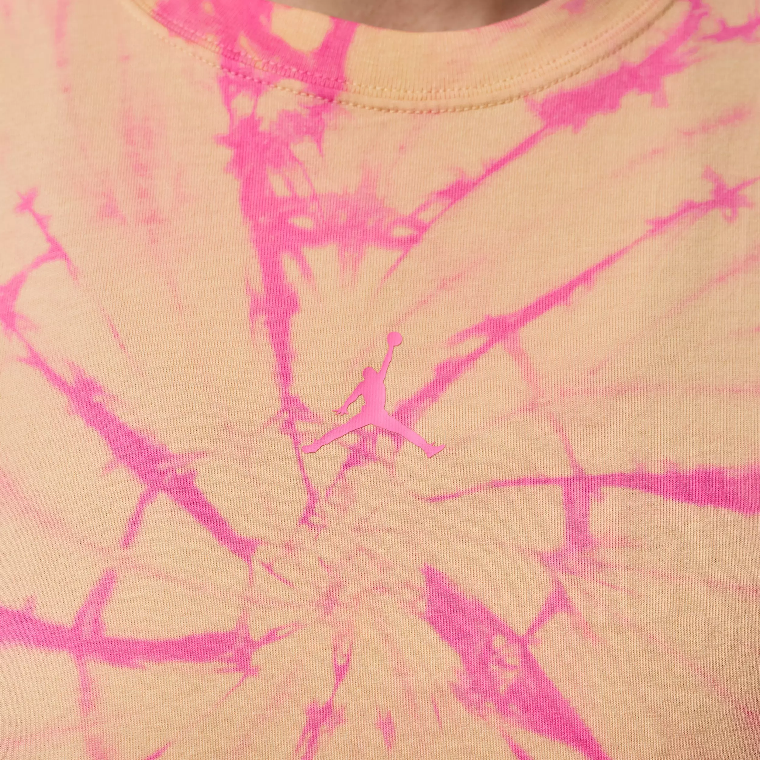 Jordan Women's Brooklyn Graphic AOP Tee - PINK/YELLOW