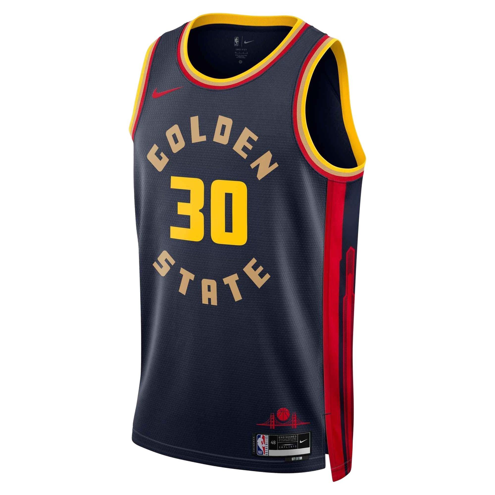 Nike Men's Dri-FIT Stephen Curry​ GS Warriors 2024/25 City Edition NBA Swingman Jersey -Navy - NAVY Thumbnail View 1