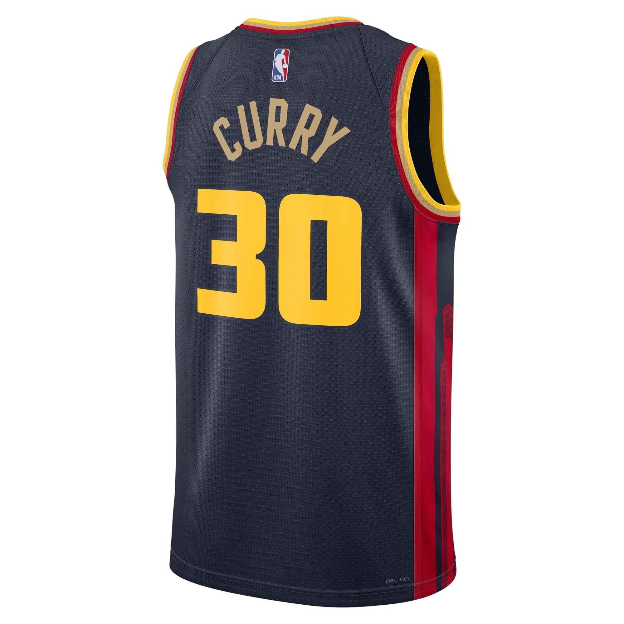 Nike Men's Dri-FIT Stephen Curry​ GS Warriors 2024/25 City Edition NBA Swingman Jersey -Navy - NAVY Thumbnail View 2
