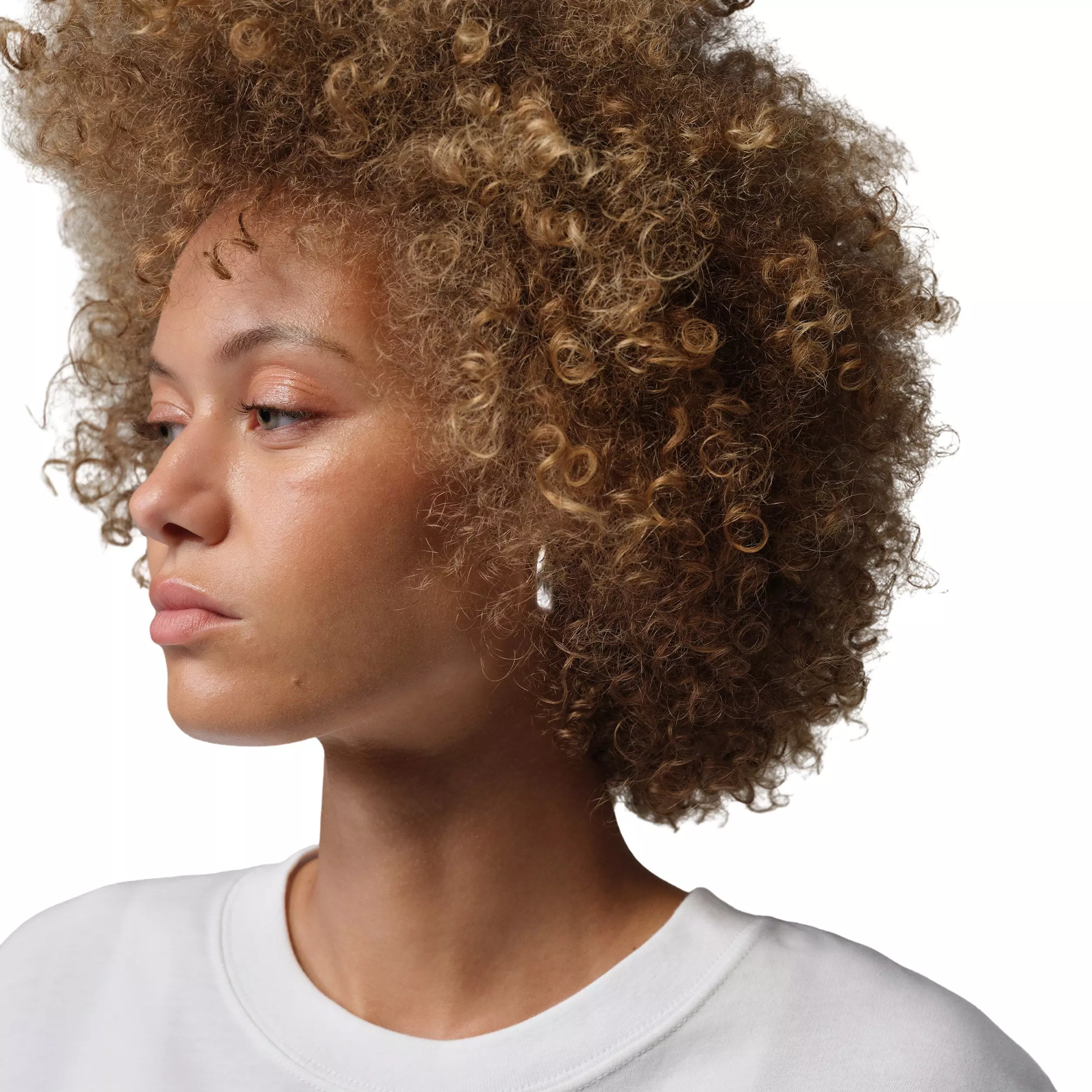 Jordan Women's Brooklyn SS OS Graphic T-Shirt - WHITE/BLACK