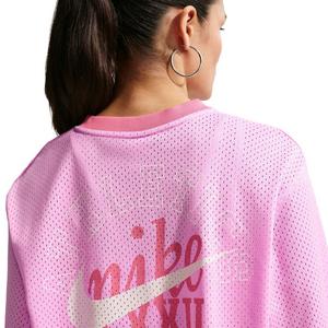 Nike Women's Sportswear Oversized Heritage Cropped Mesh Jersey