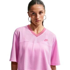 Nike Women's Sportswear Oversized Heritage Cropped Mesh Jersey