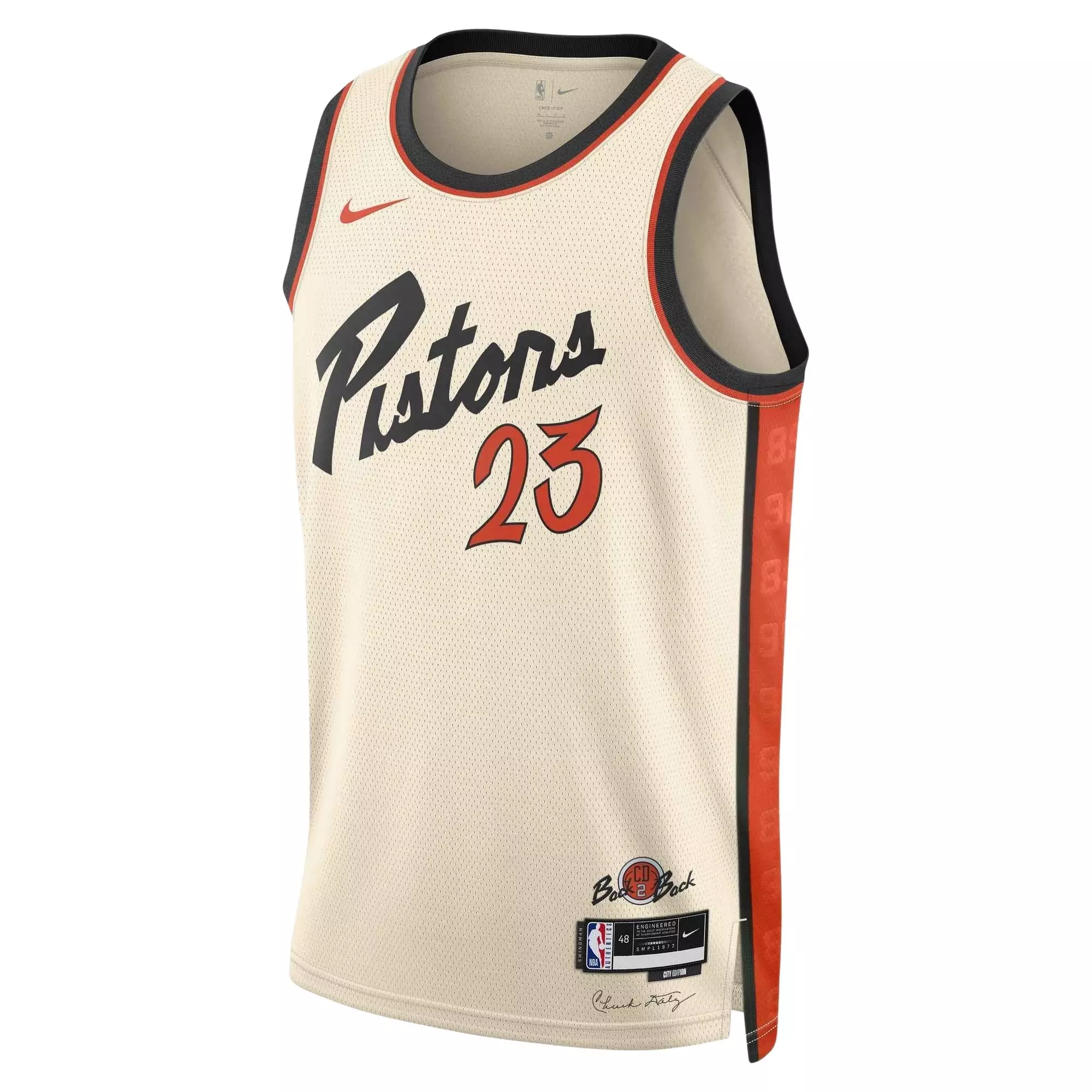Nike Men's Dri-FIT Jaden Ivey Detroit Pistons 2024/25 City Edition NBA Swingman Jersey -Natural - NATURAL