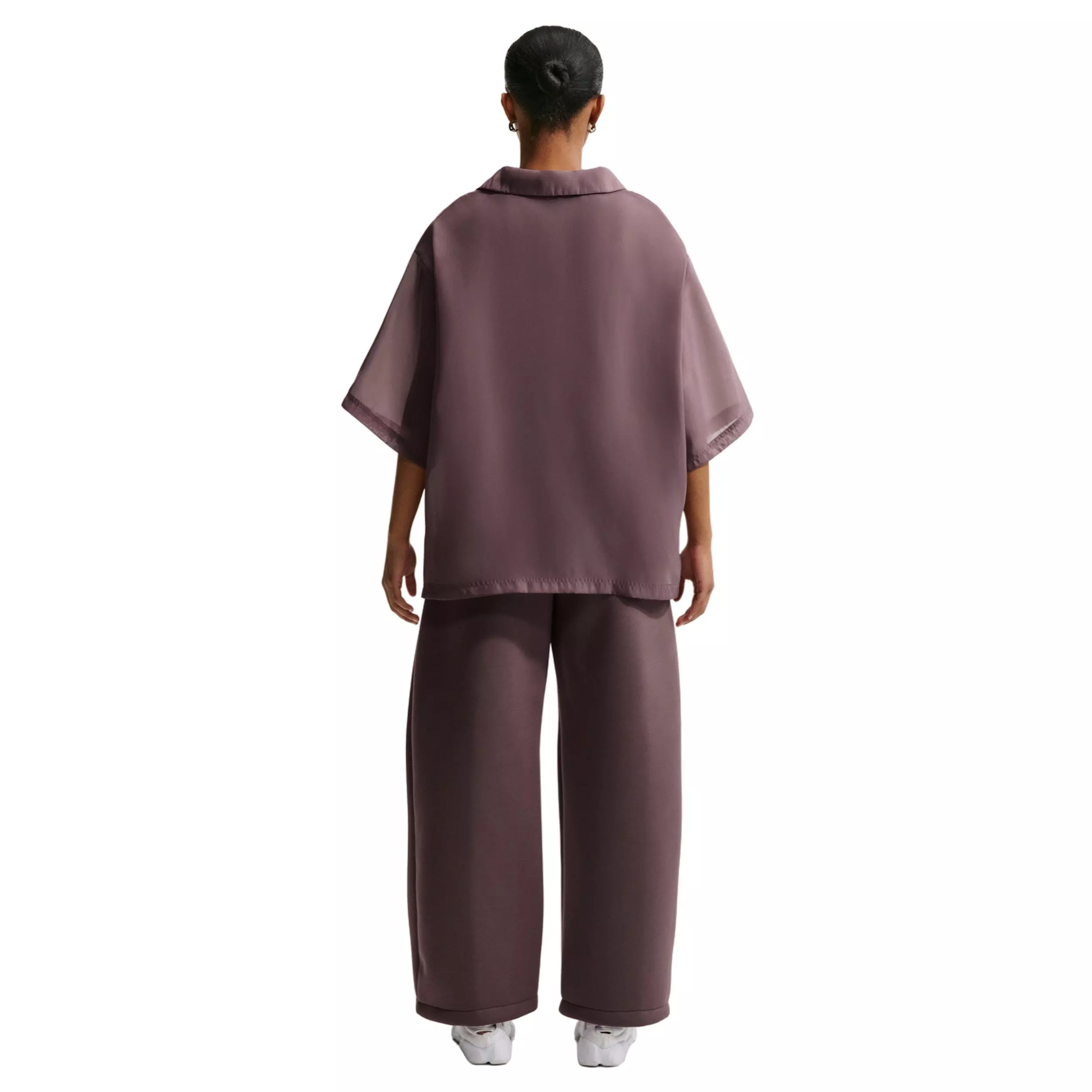 Nike Women's Sportswear Oversized Sheer Top - TATTOO PURPLE