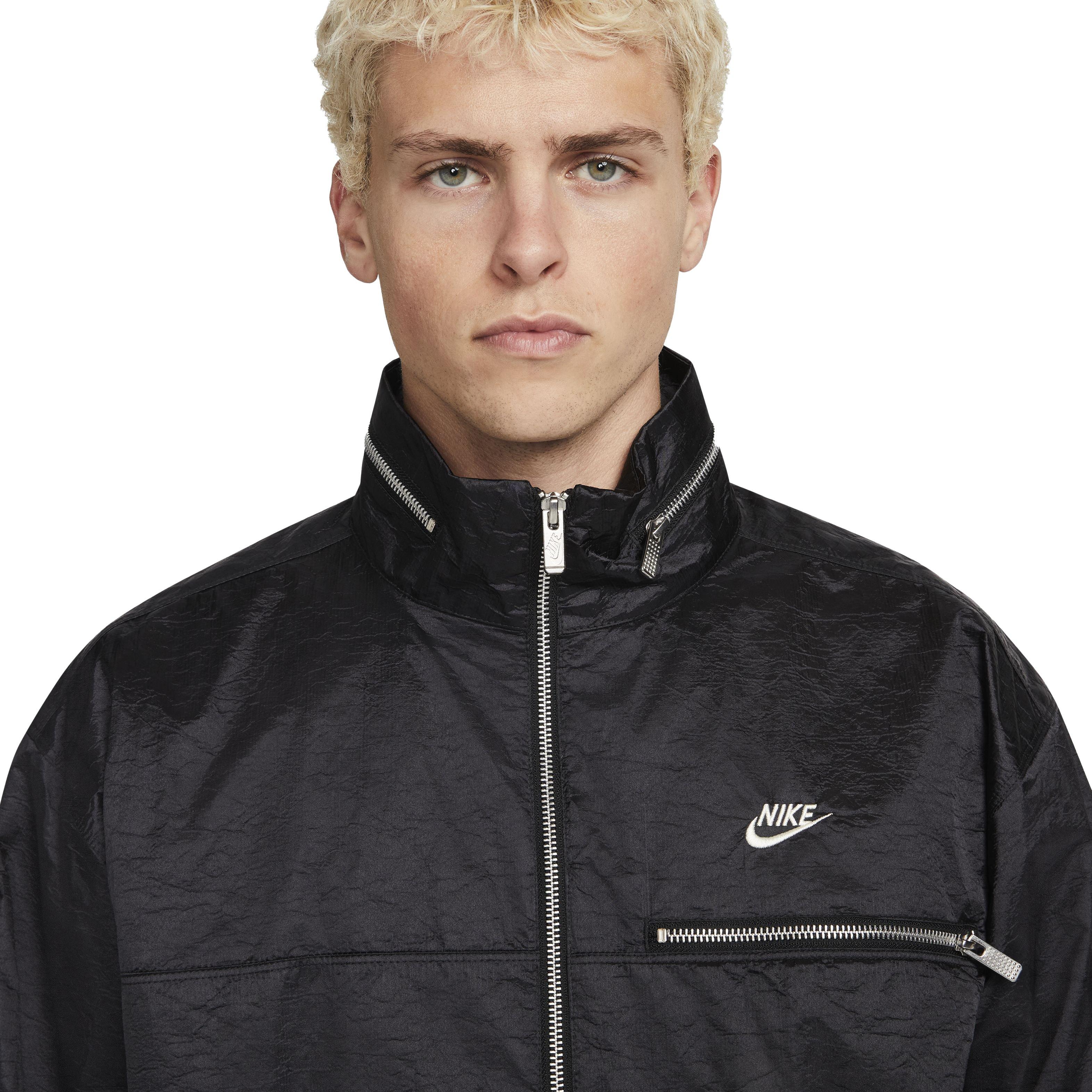 Nike Men's Sportswear Lined Circa Jacket - BLACK Thumbnail View 3