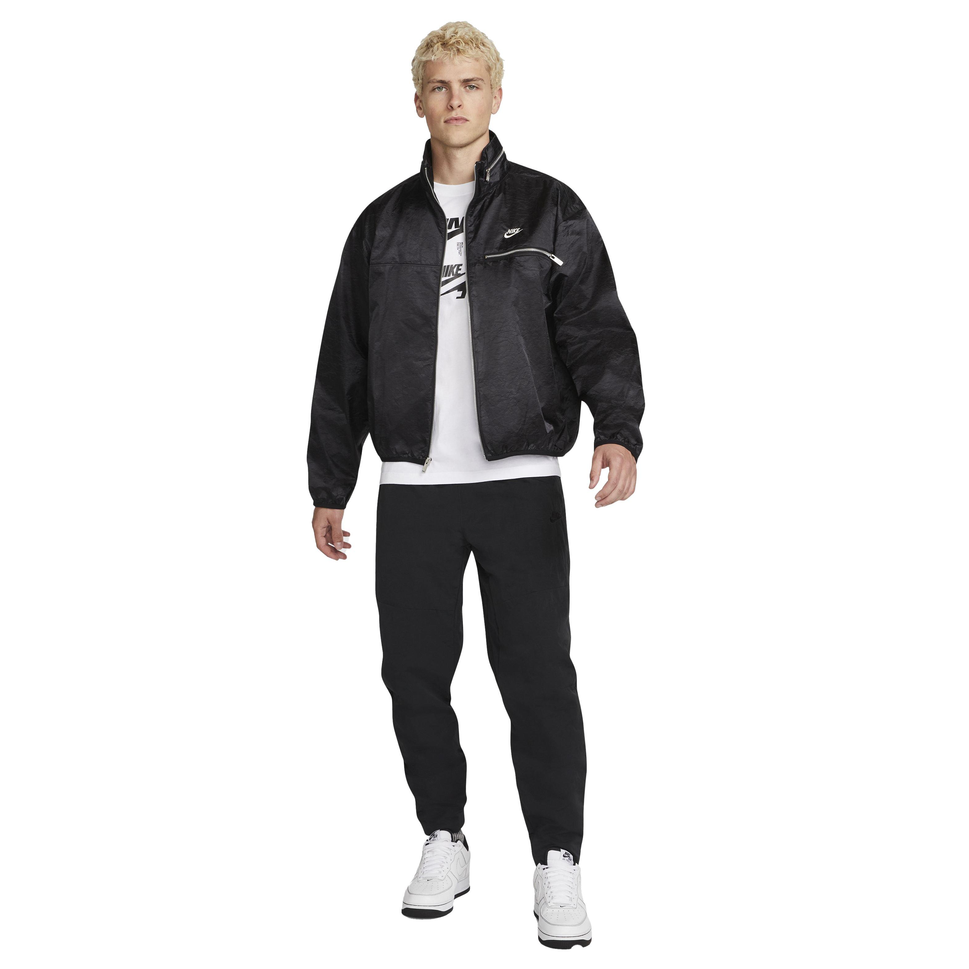 Nike Men's Sportswear Lined Circa Jacket - BLACK Thumbnail View 6
