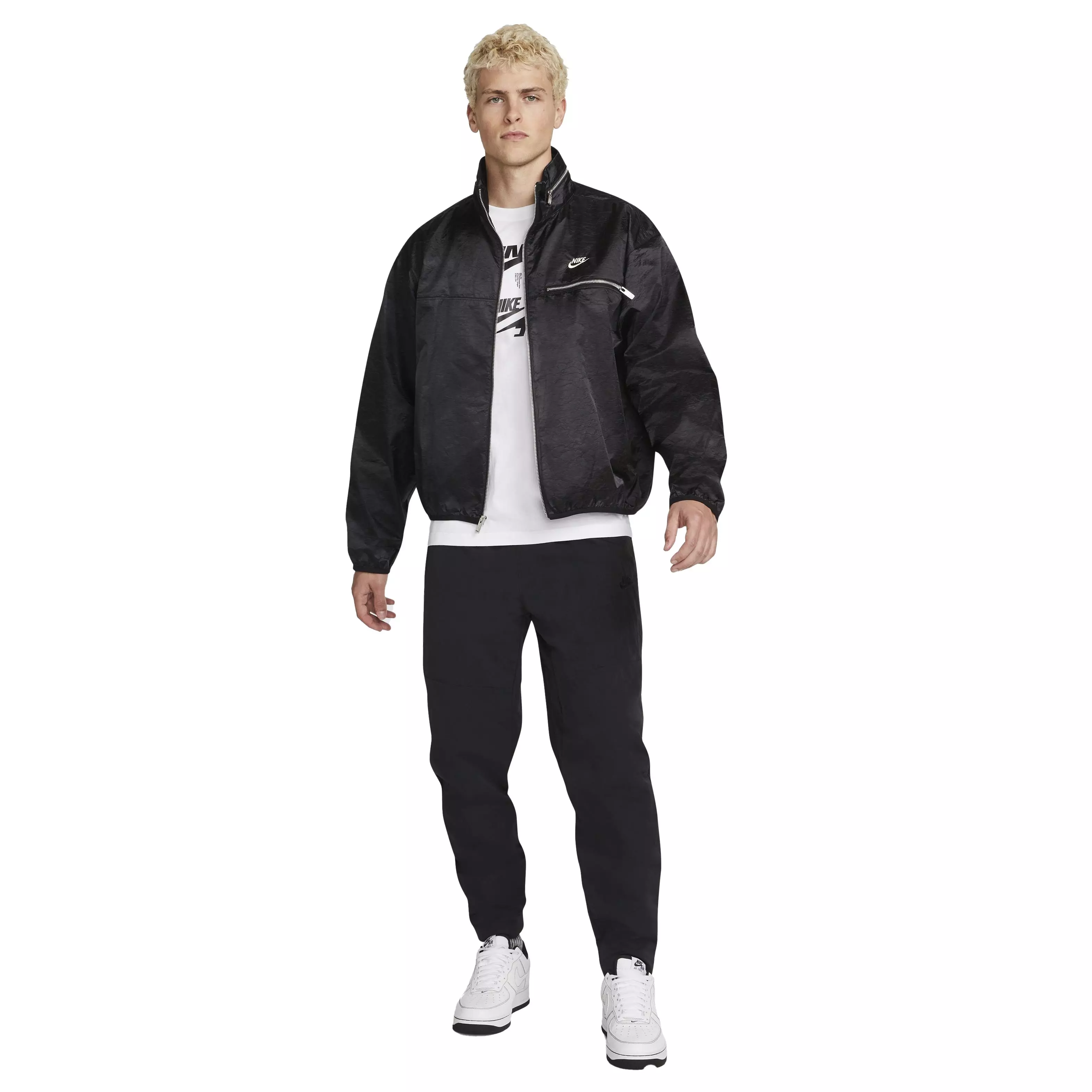 Nike Men's Sportswear Lined Circa Jacket - BLACK