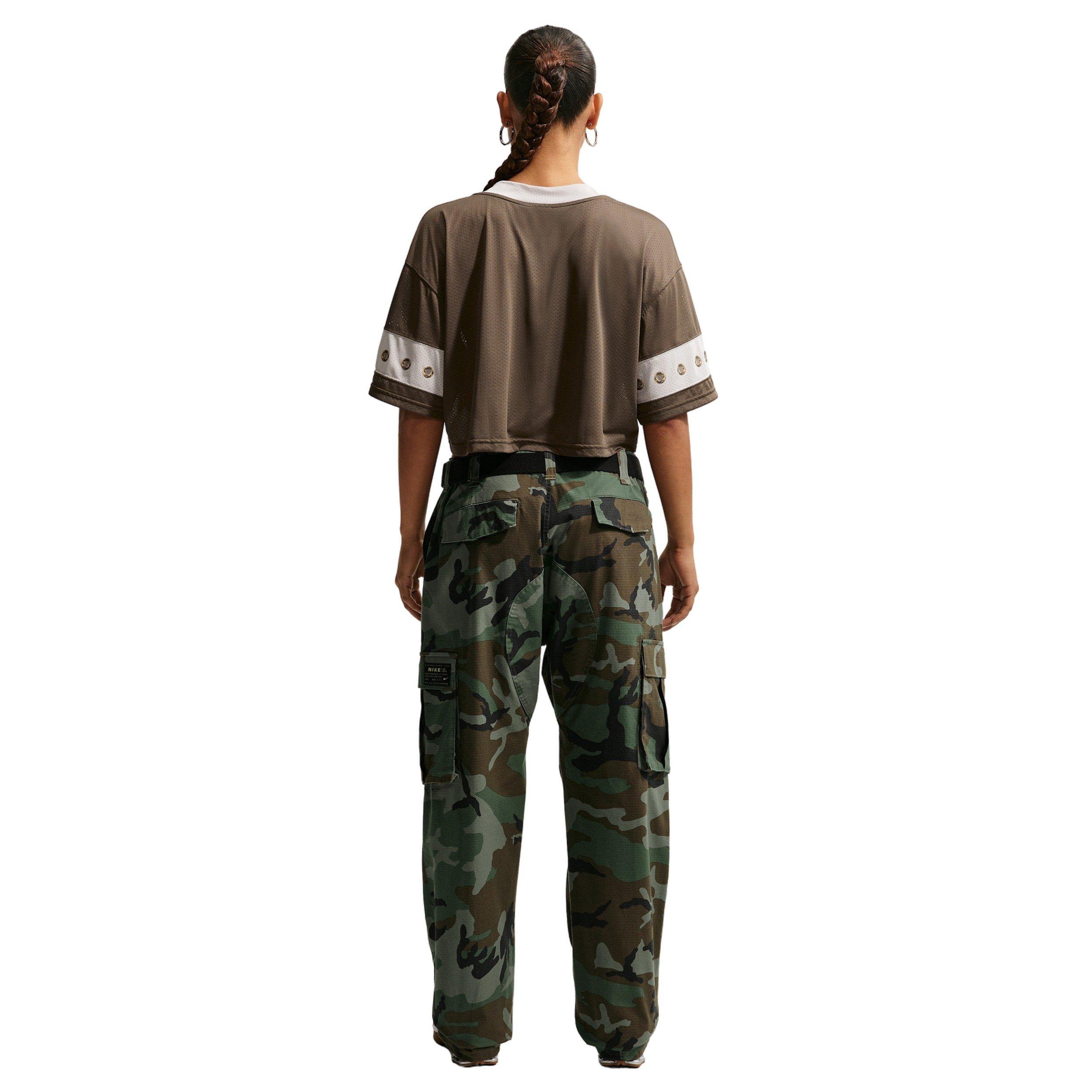 Nike Women's Sportswear Cropped Jersey Top - DK HAZEL Thumbnail View 5