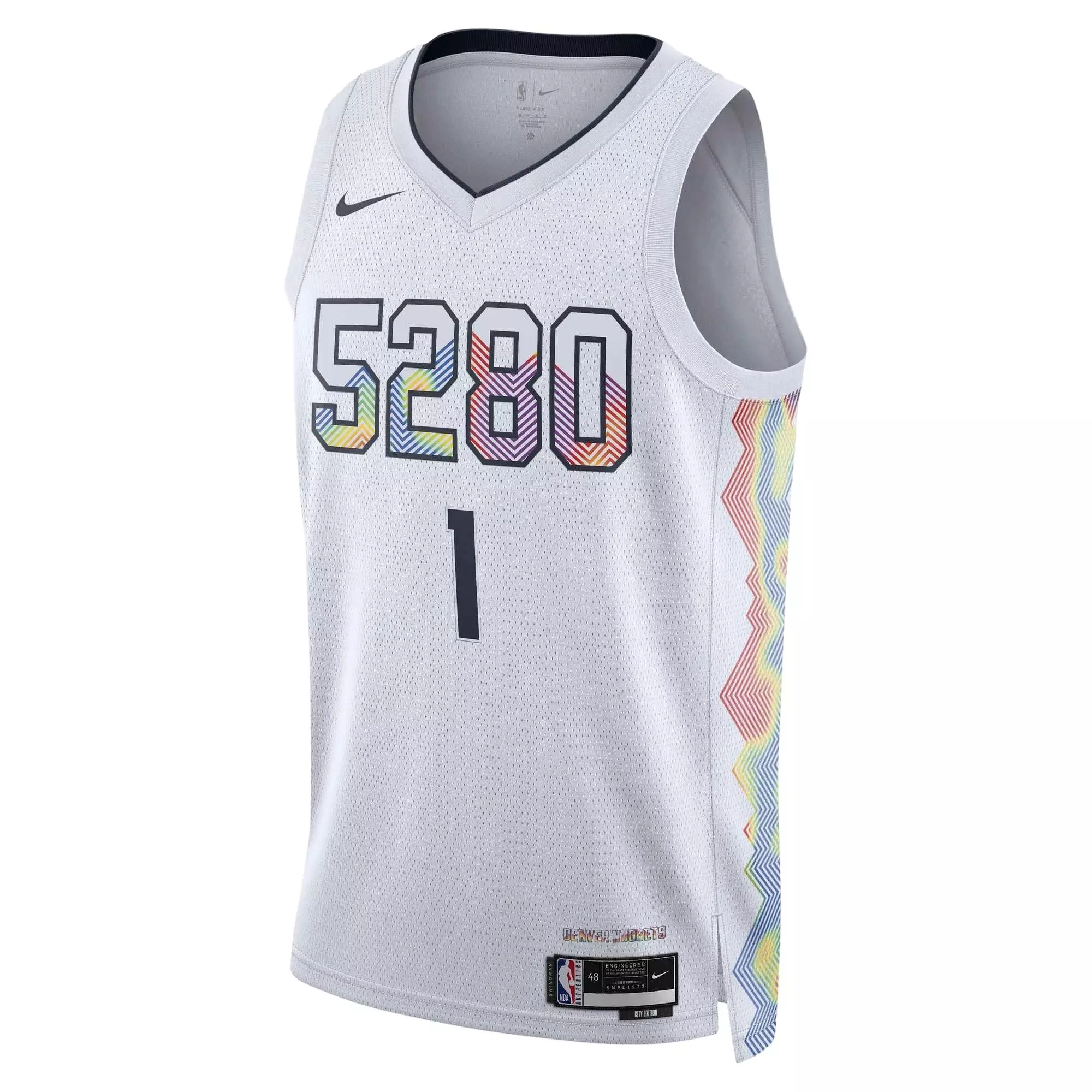 Nike Men's Dri-FIT Michael Porter Jr. Denver Nuggets 2024/25 City Edition NBA Swingman Jersey -White - WHITE