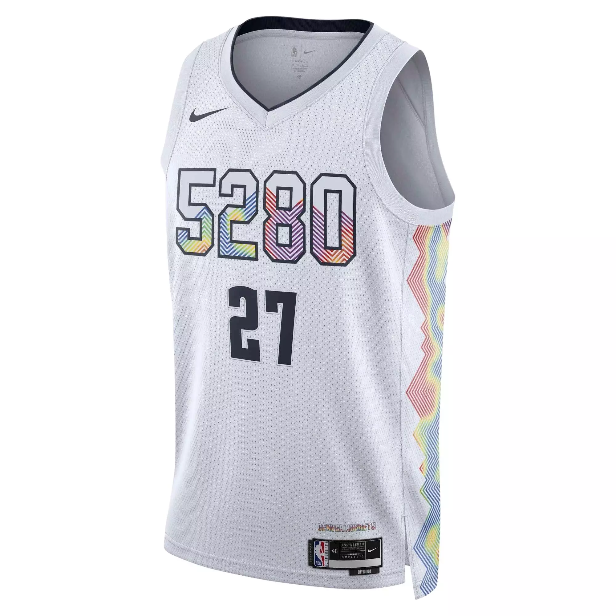 Nike Men's Dri-FIT Jamal Murray Denver Nuggets 2024/25 City Edition NBA Swingman Jersey -White - WHITE