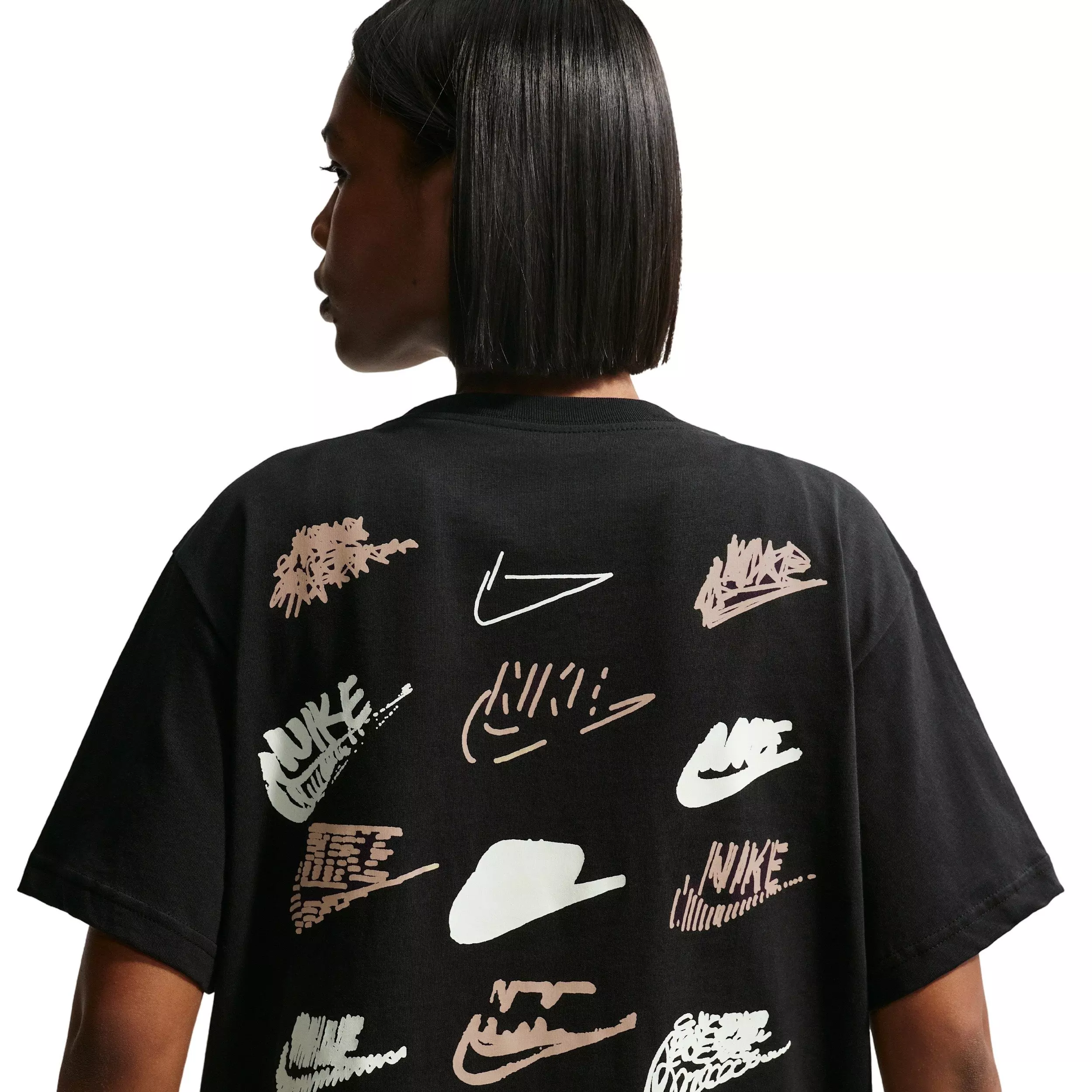 Nike Women's Sportswear Classic Oversized ST5 T-Shirt - BLACK