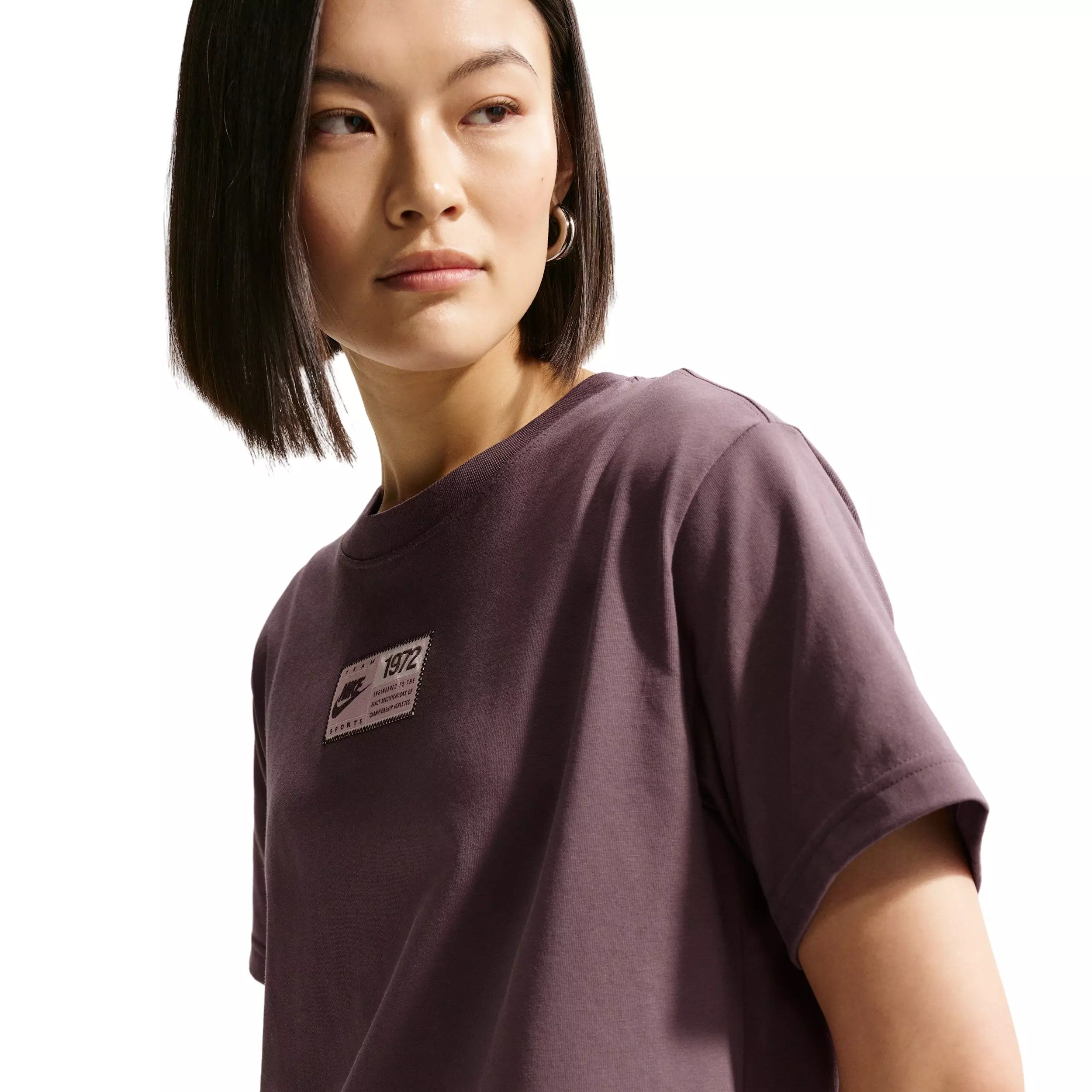 Nike Women's Sportswear Classic Oversized ST5 T-Shirt - TATTOO PURPLE