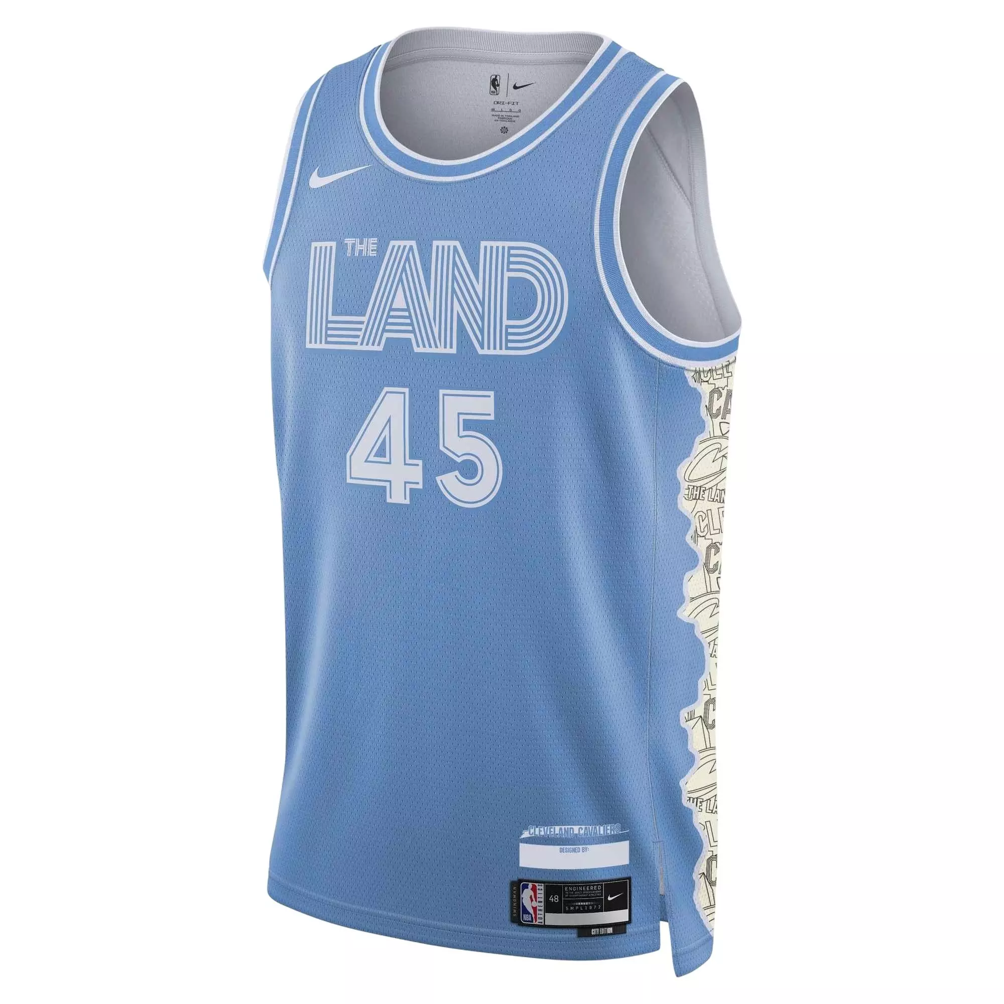 Nike Men's Dri-FIT Donovan Mitchell Cavaliers 2024/25 City Edition NBA Swingman Jersey -Blue - BLUE