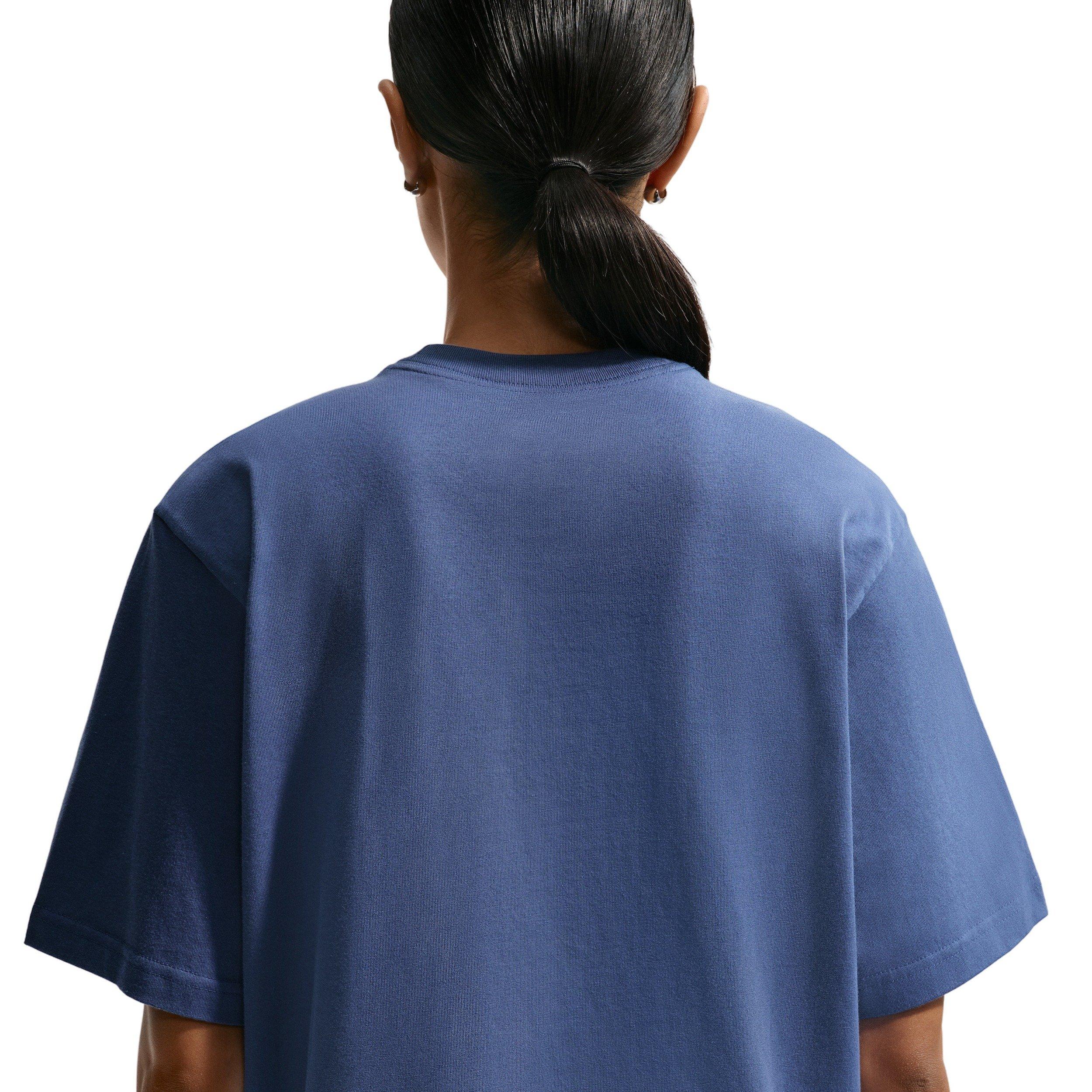 Nike Women's Sportswear Classic Loose T-Shirt - Navy - NAVY Thumbnail View 2