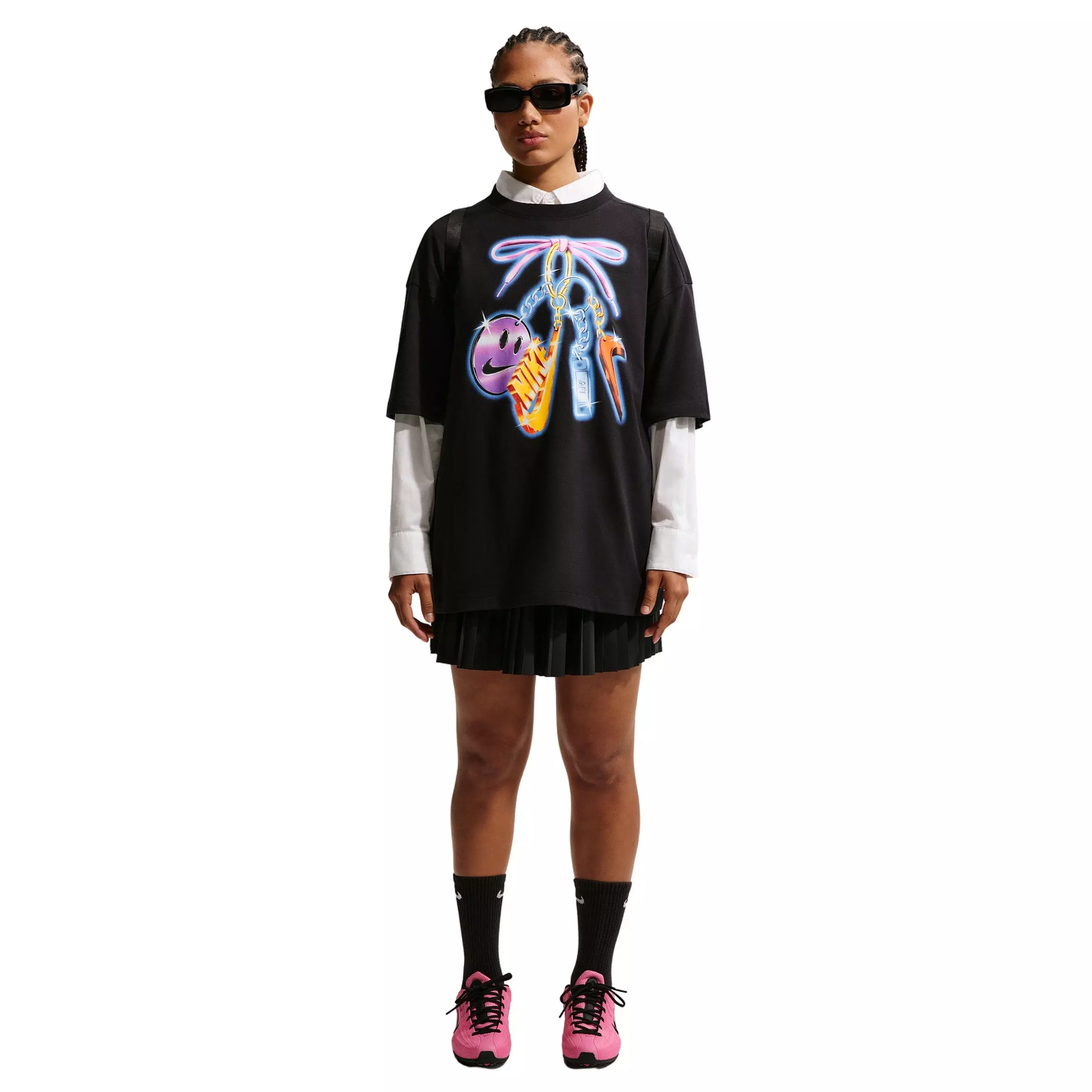 Nike Women's Sportswear Classic Oversized OC11 T-Shirt - Black - BLACK