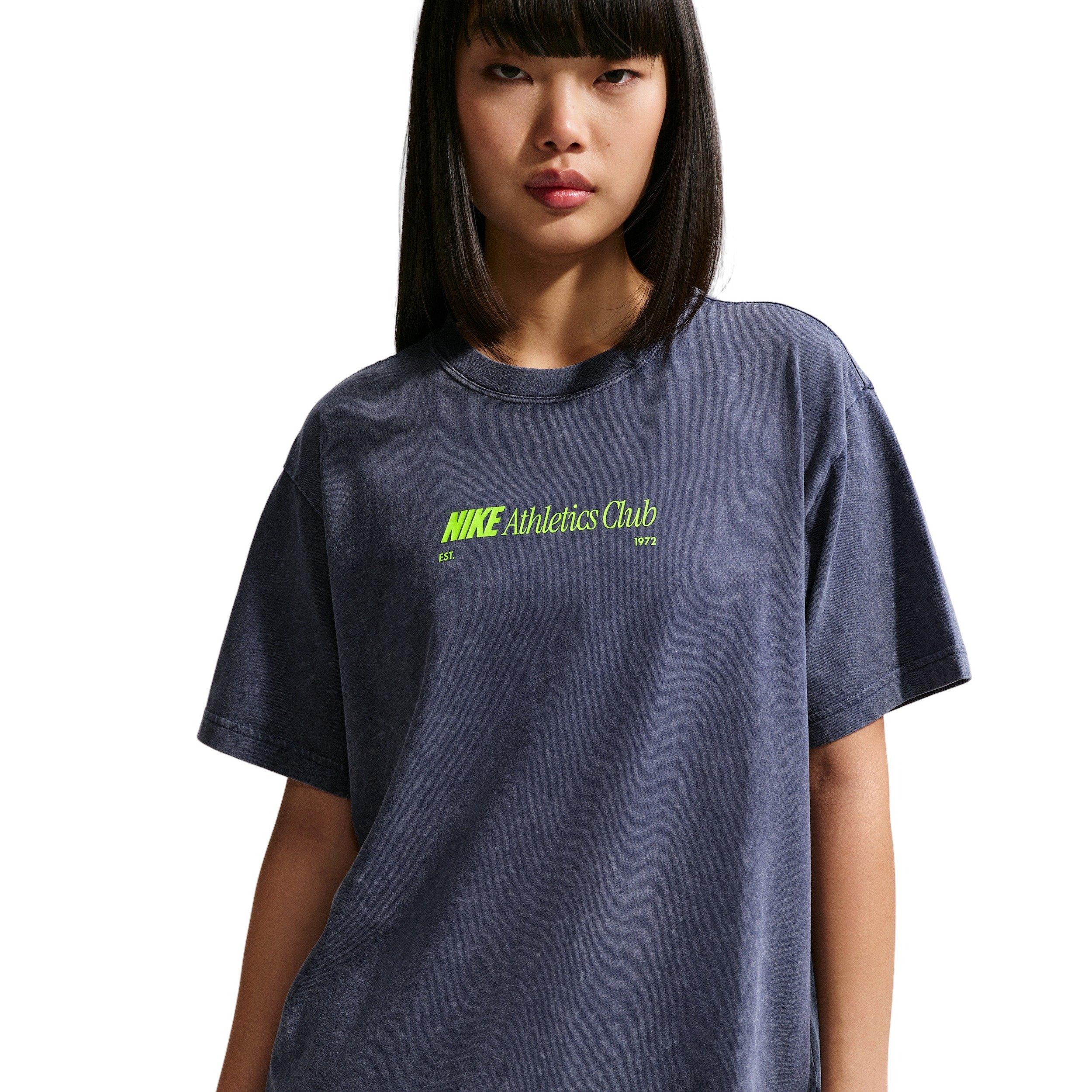 Nike Women's Sportswear Classic Oversized T-Shirt - NAVY Thumbnail View 3