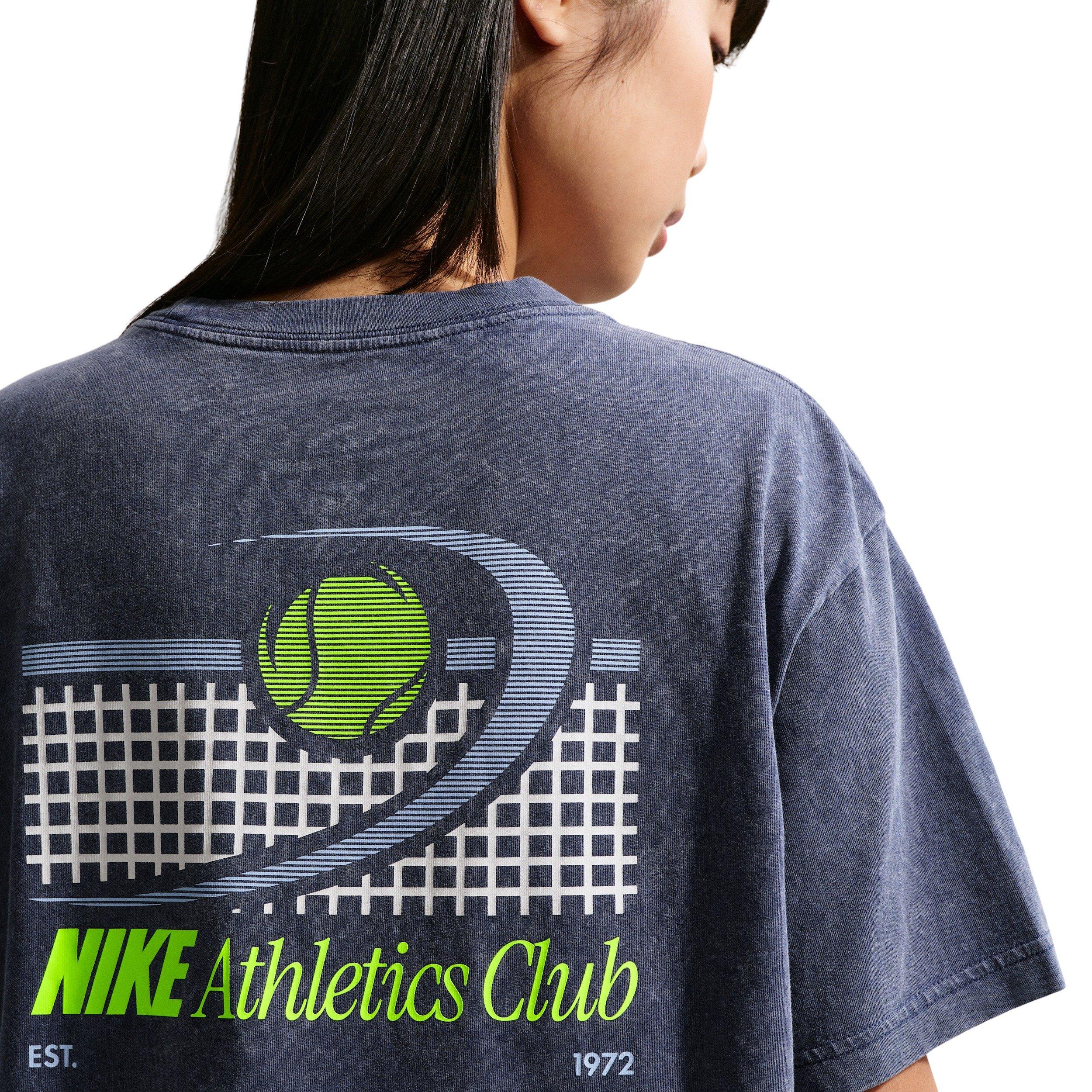 Nike Women's Sportswear Classic Oversized T-Shirt - NAVY Thumbnail View 4