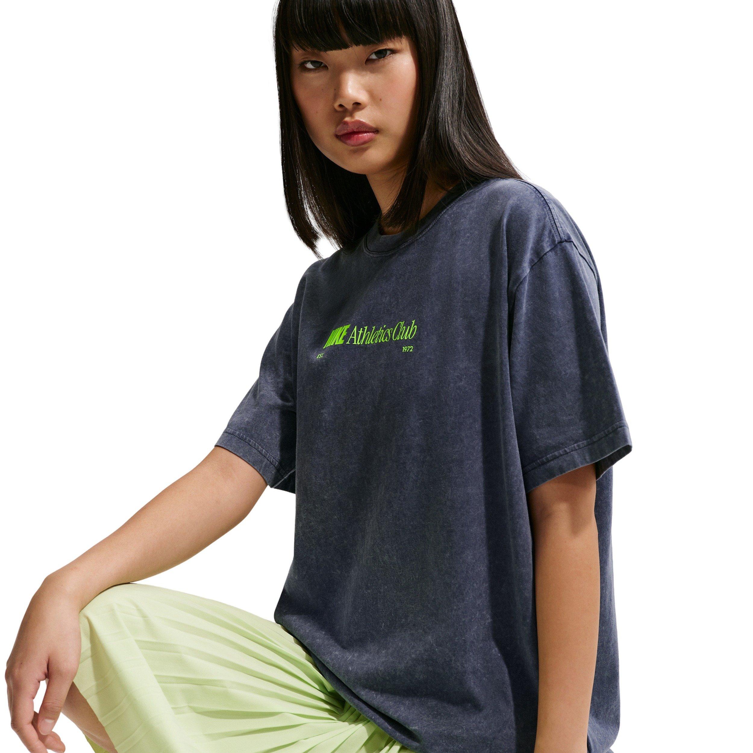 Nike Women's Sportswear Classic Oversized T-Shirt - NAVY Thumbnail View 5