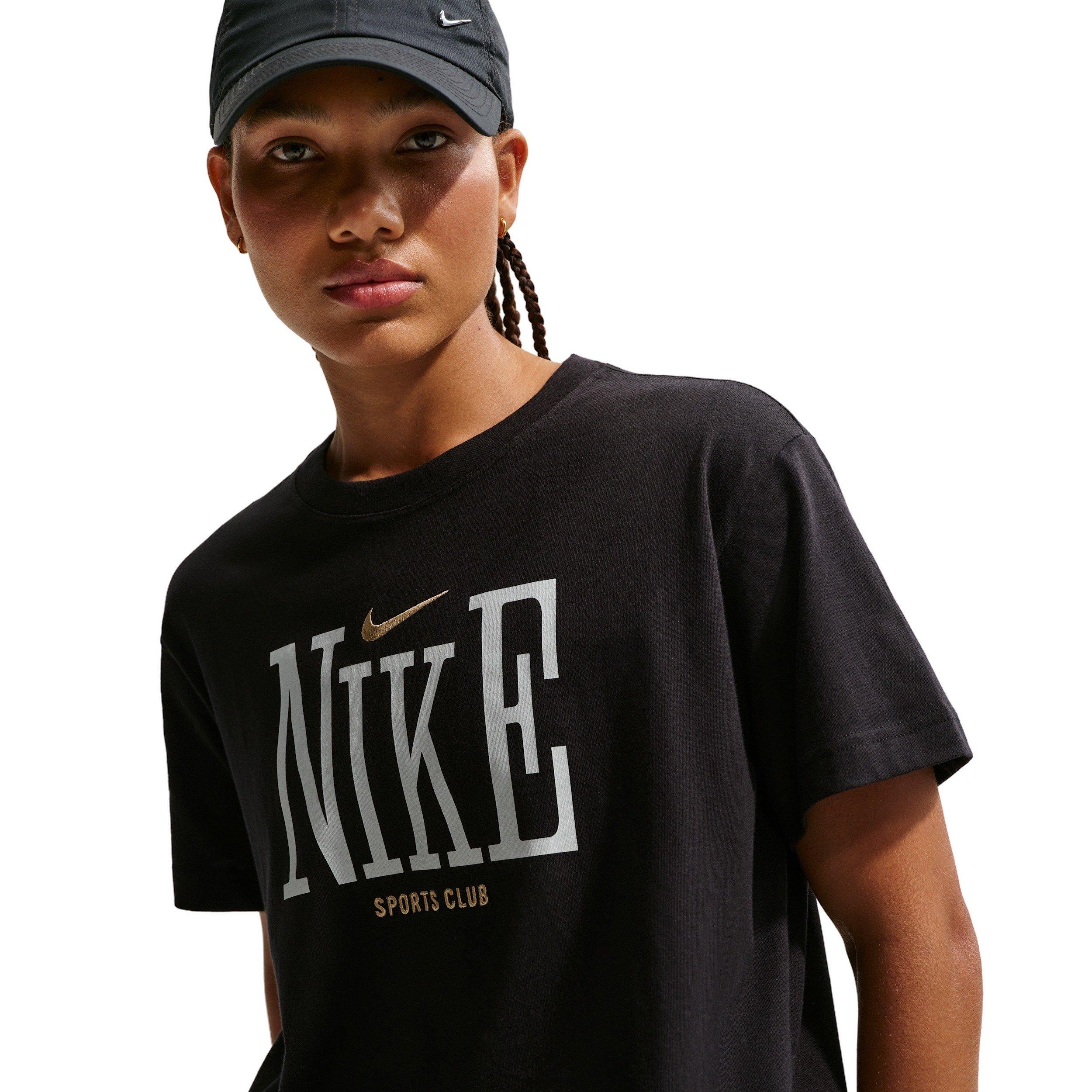 Nike Women's Sportswear Classic Oversized T-Shirt - BLACK Thumbnail View 1