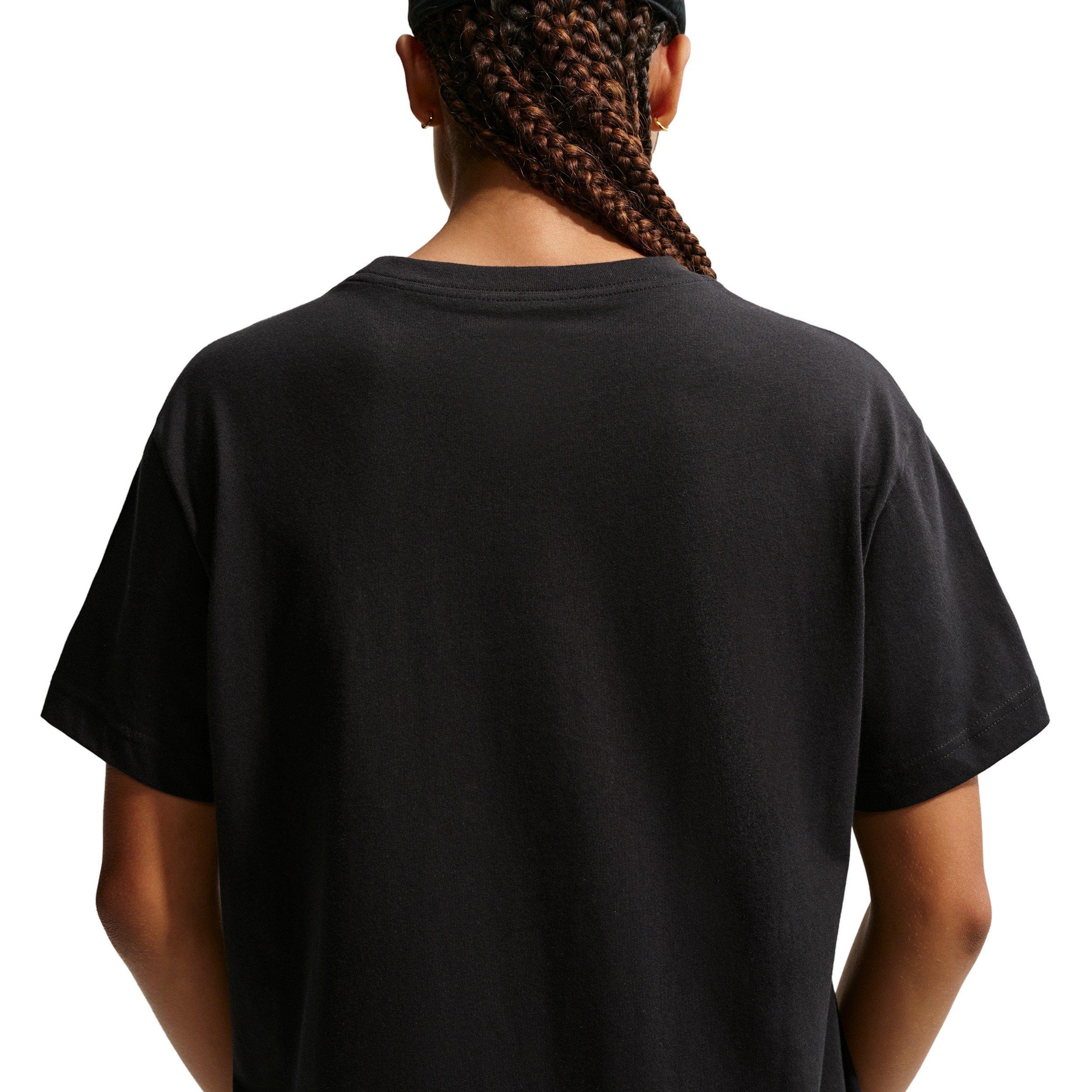 Nike Women's Sportswear Classic Oversized T-Shirt - BLACK Thumbnail View 2