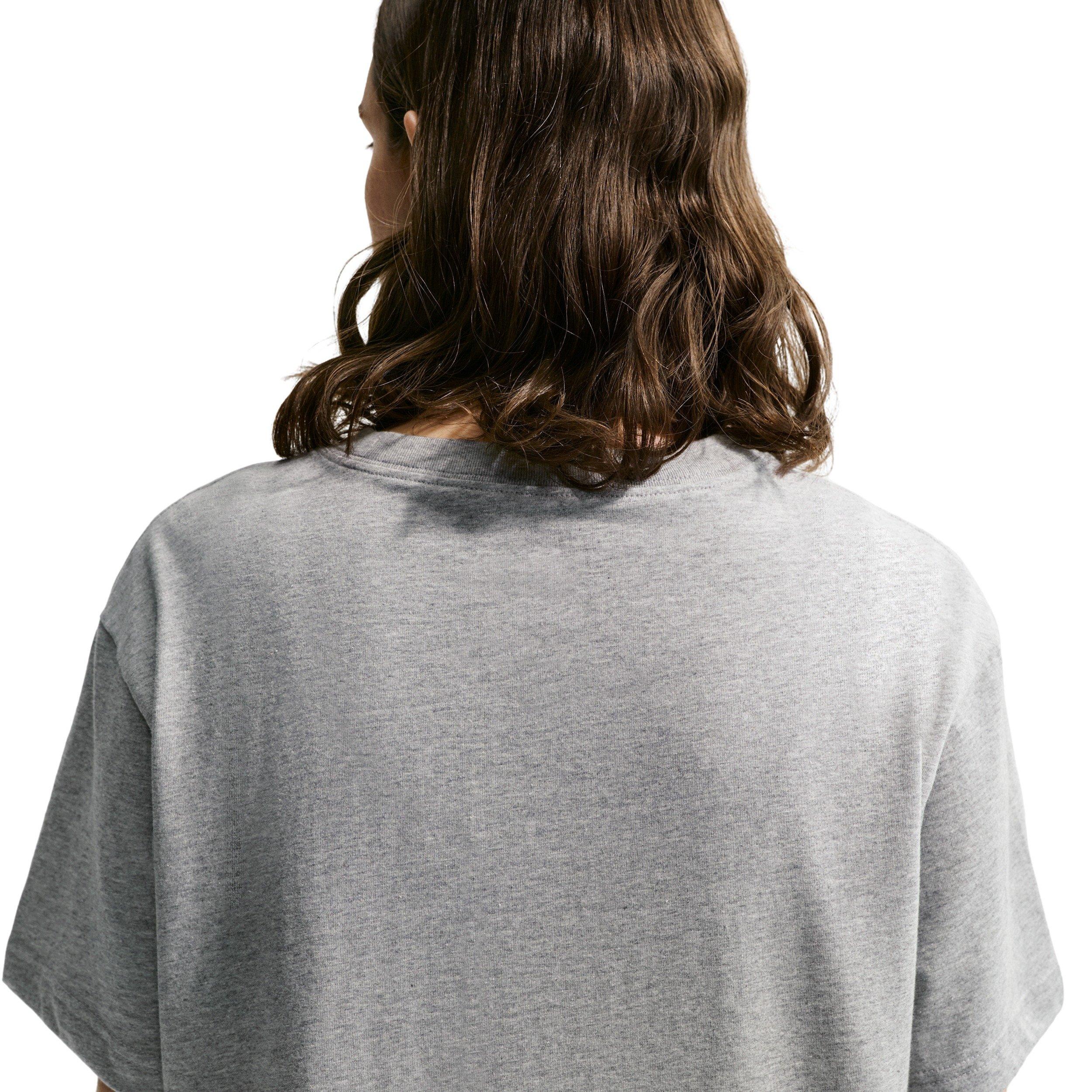 Nike Women's Sportswear Classic Sports Club Oversized T-Shirt - DK GREY Thumbnail View 2