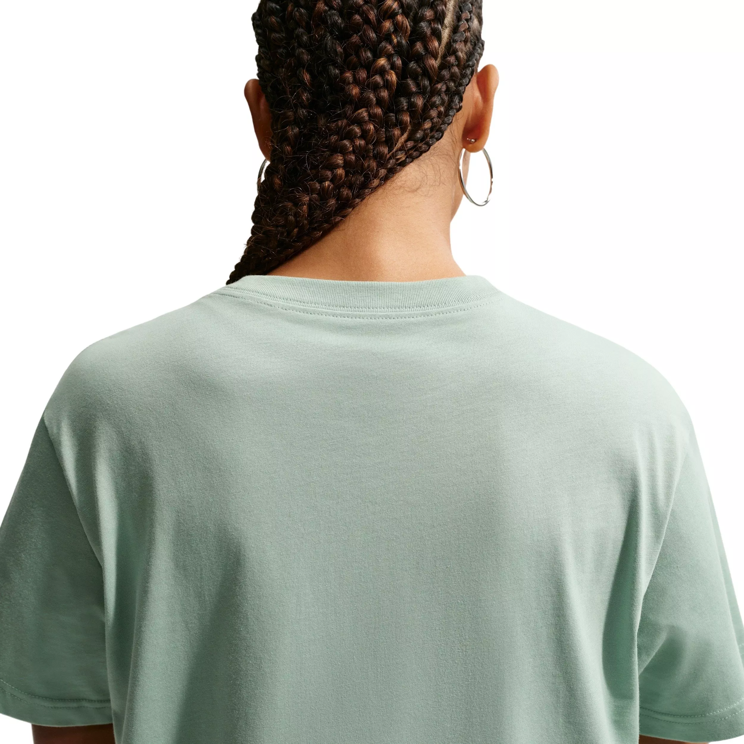 Nike Women's Sportswear Classic Sports Club Oversized T-Shirt - STEAM GREEN