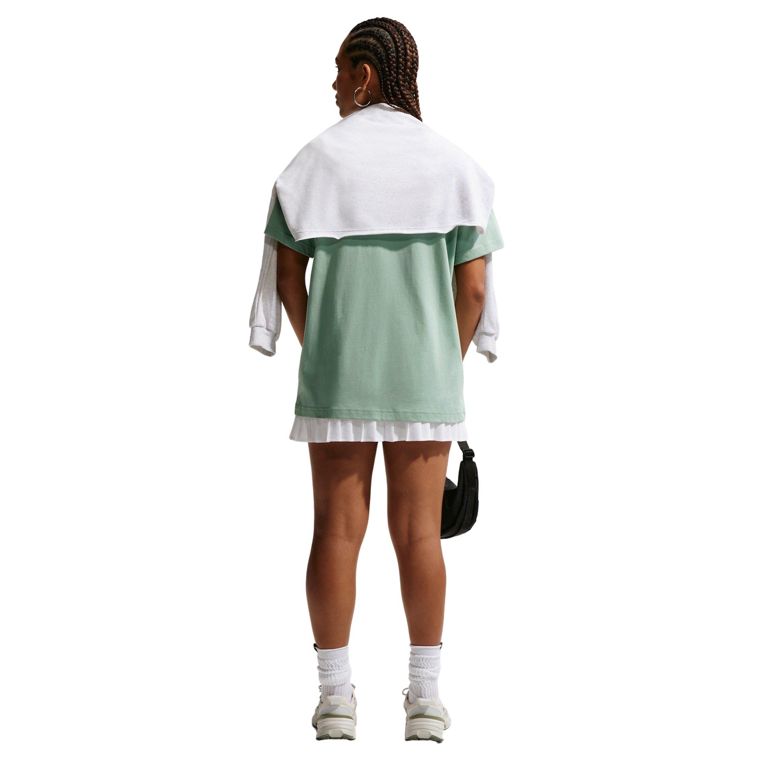 Nike Women's Sportswear Classic Oversized T-Shirt - STEAM GREEN Thumbnail View 5