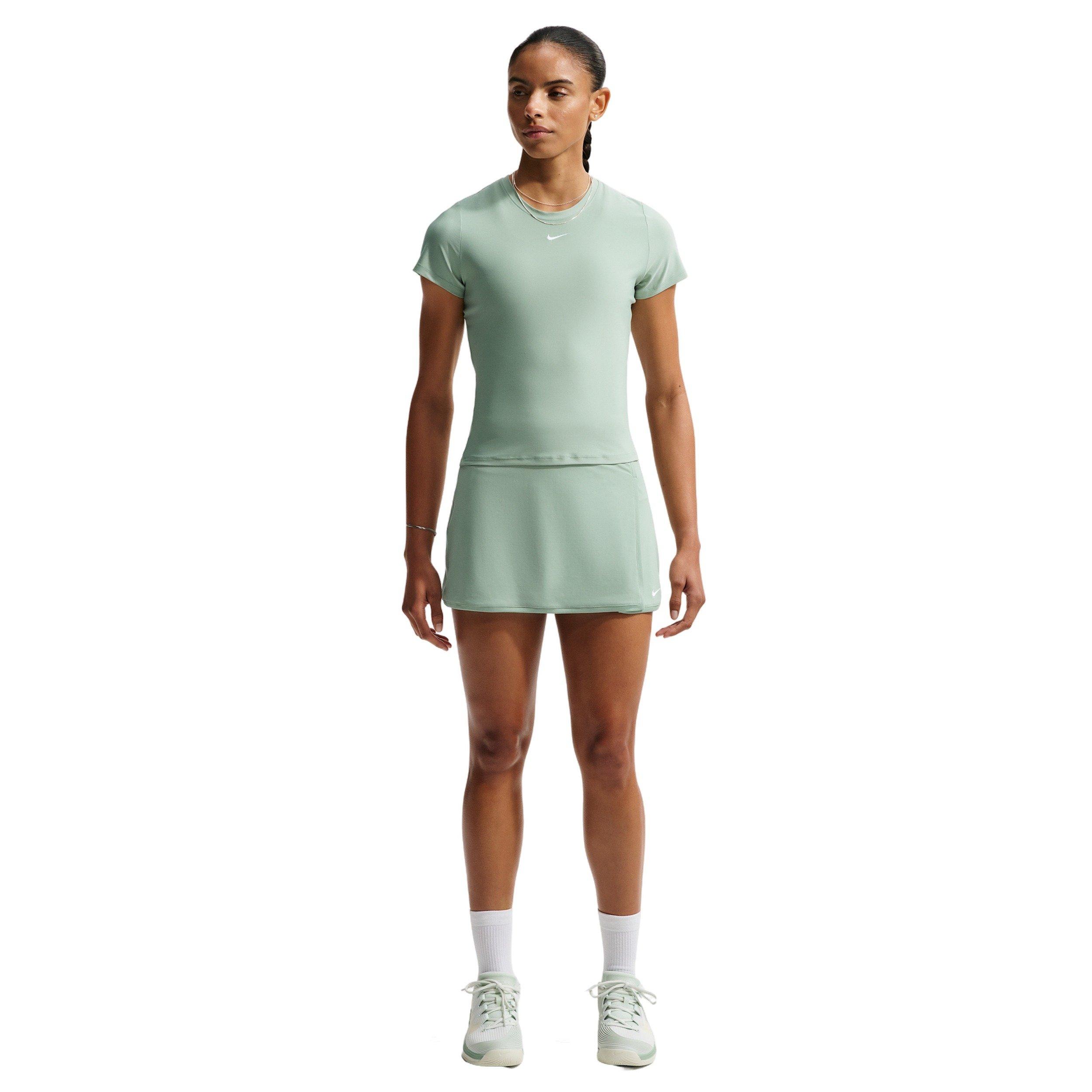 Nike Women's Victory Dri-FIT Straight Tennis Skirt - GREEN/WHITE Thumbnail View 1