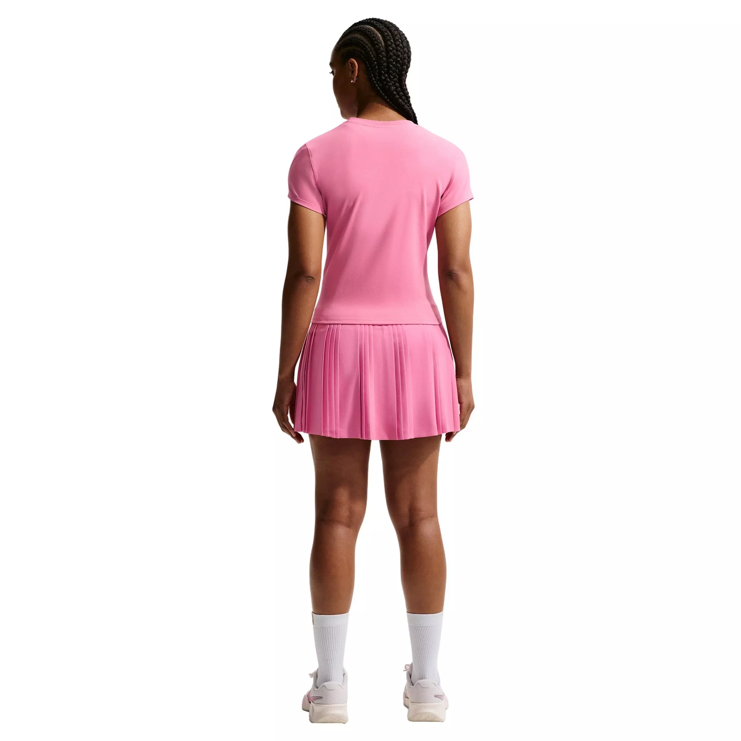 Nike Women's NikeCourt Advantage Dri-FIT Pleated Tennis Skirt - PINK/WHITE