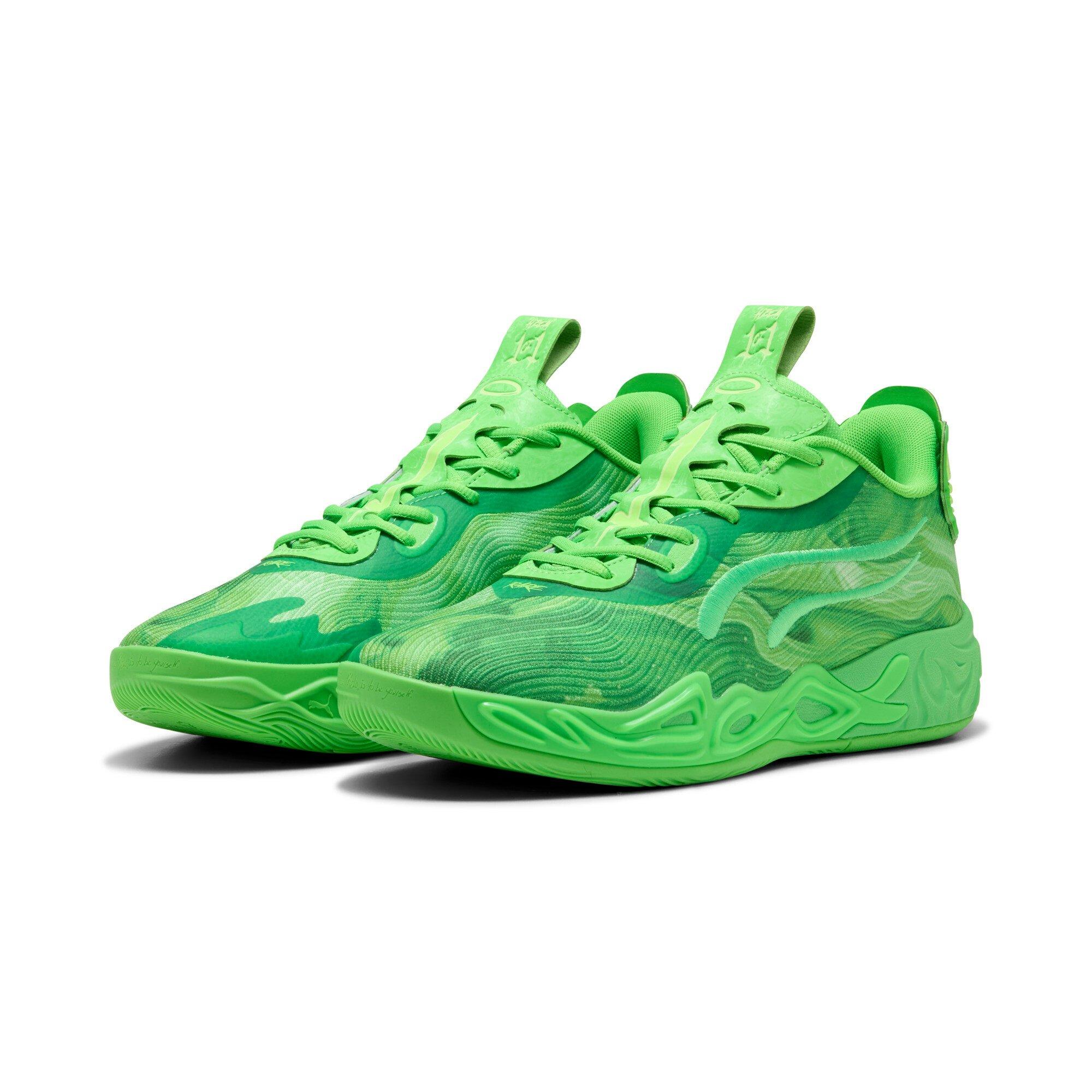 PUMA x LAMELO BALL MB.04 "Green Glare/Fizzy Light" Men's Basketball Shoe - GREEN/FIZZY Thumbnail View 3