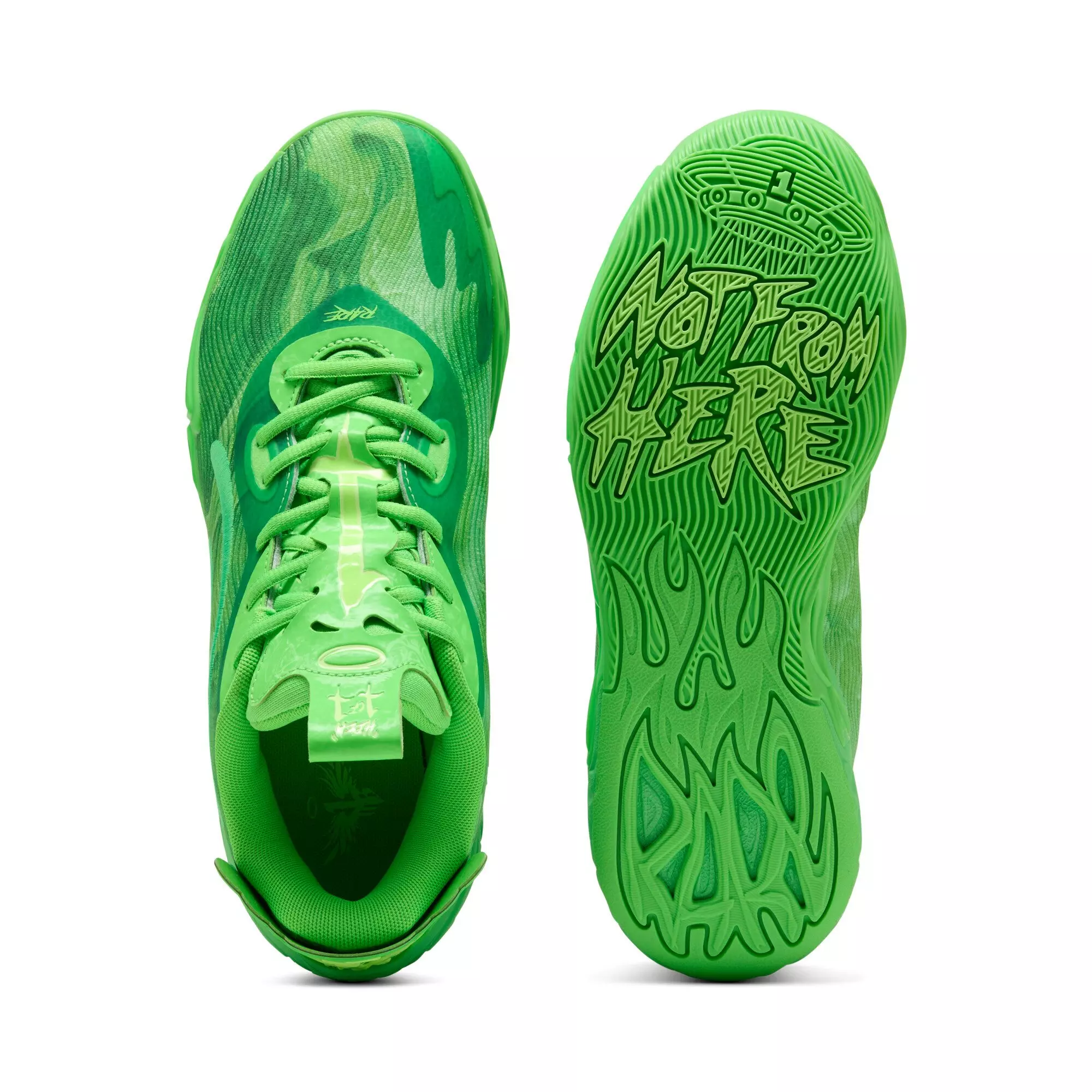 PUMA x LAMELO BALL MB.04 "Green Glare/Fizzy Light" Men's Basketball Shoe - GREEN/FIZZY