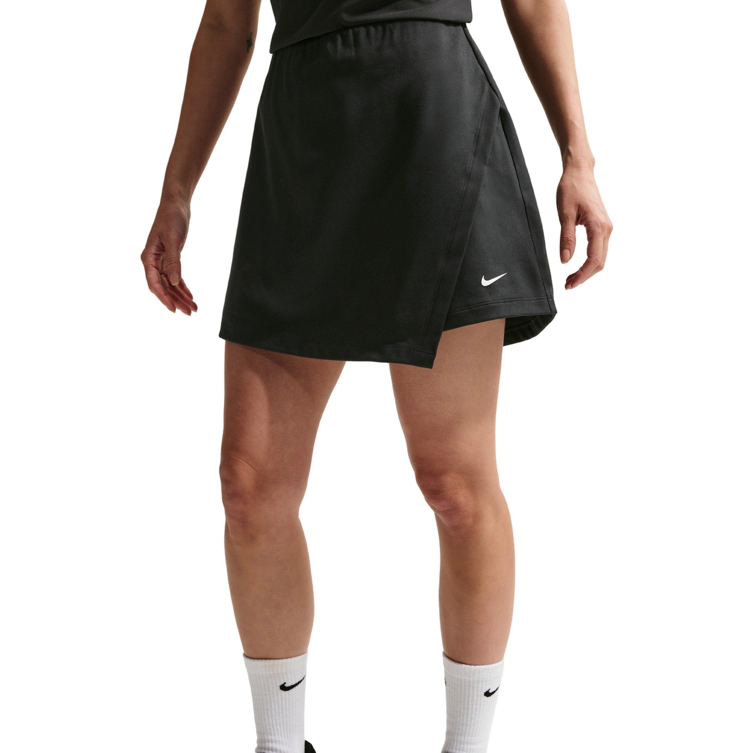 Nike Women's Golf Club Dri-FIT Golf Skirt - BLACK/OFF-WHITE Thumbnail View 1