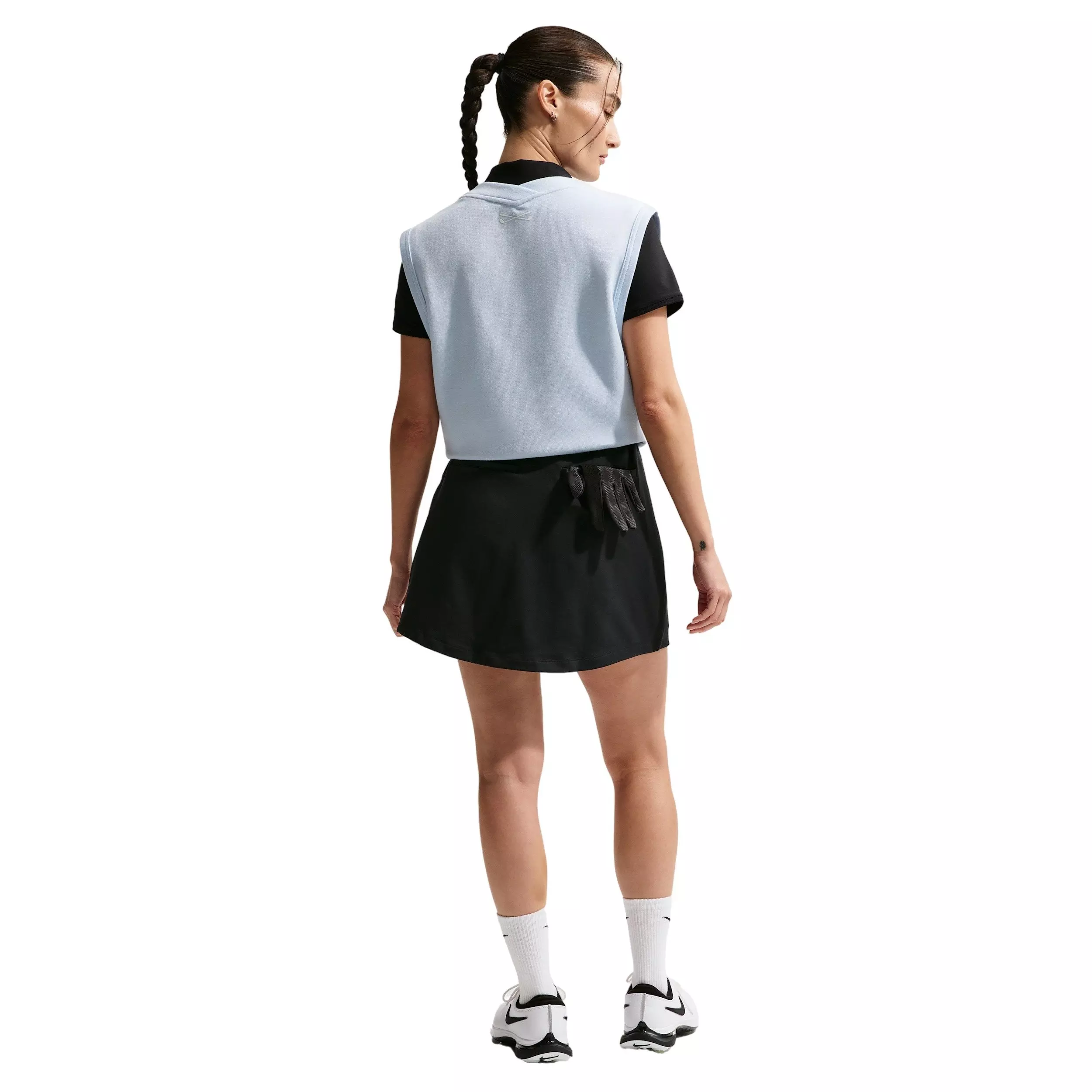 Nike Women's Golf Club Dri-FIT Golf Skirt - BLACK/OFF-WHITE