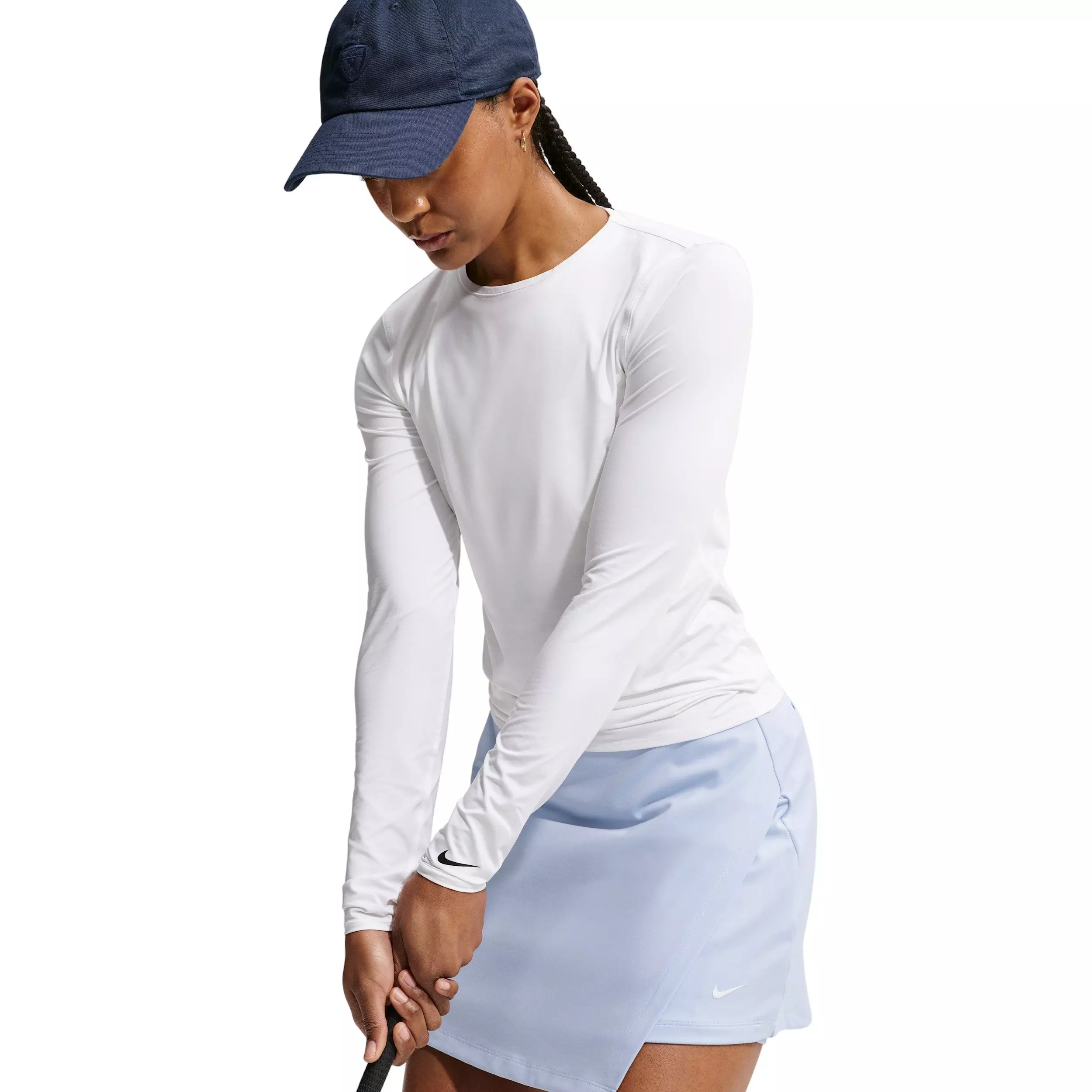 Nike Women's Golf Club Dri-FIT Golf Skirt - BLUE/WHITE