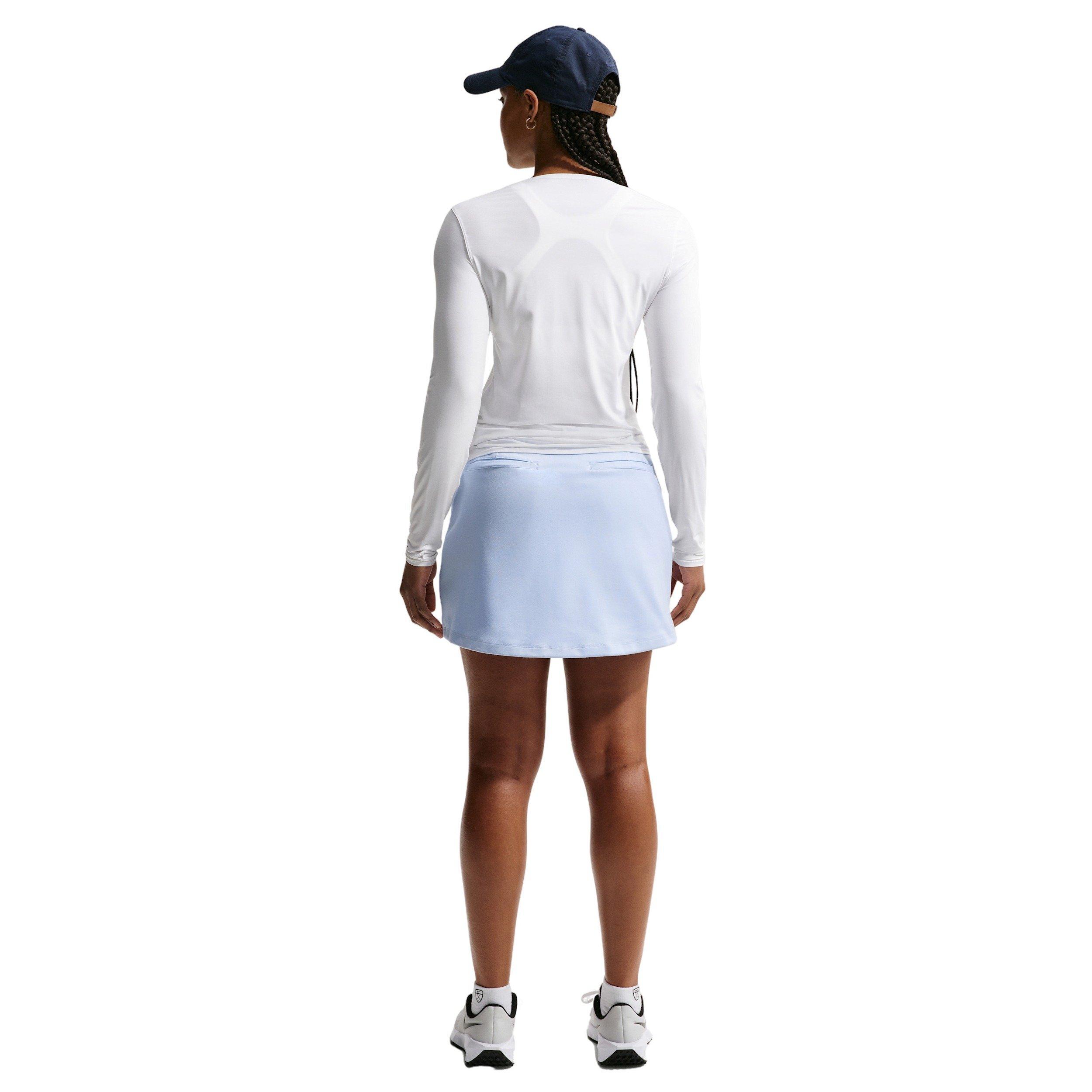 Nike Women's Golf Club Dri-FIT Golf Skirt - BLUE/WHITE Thumbnail View 5