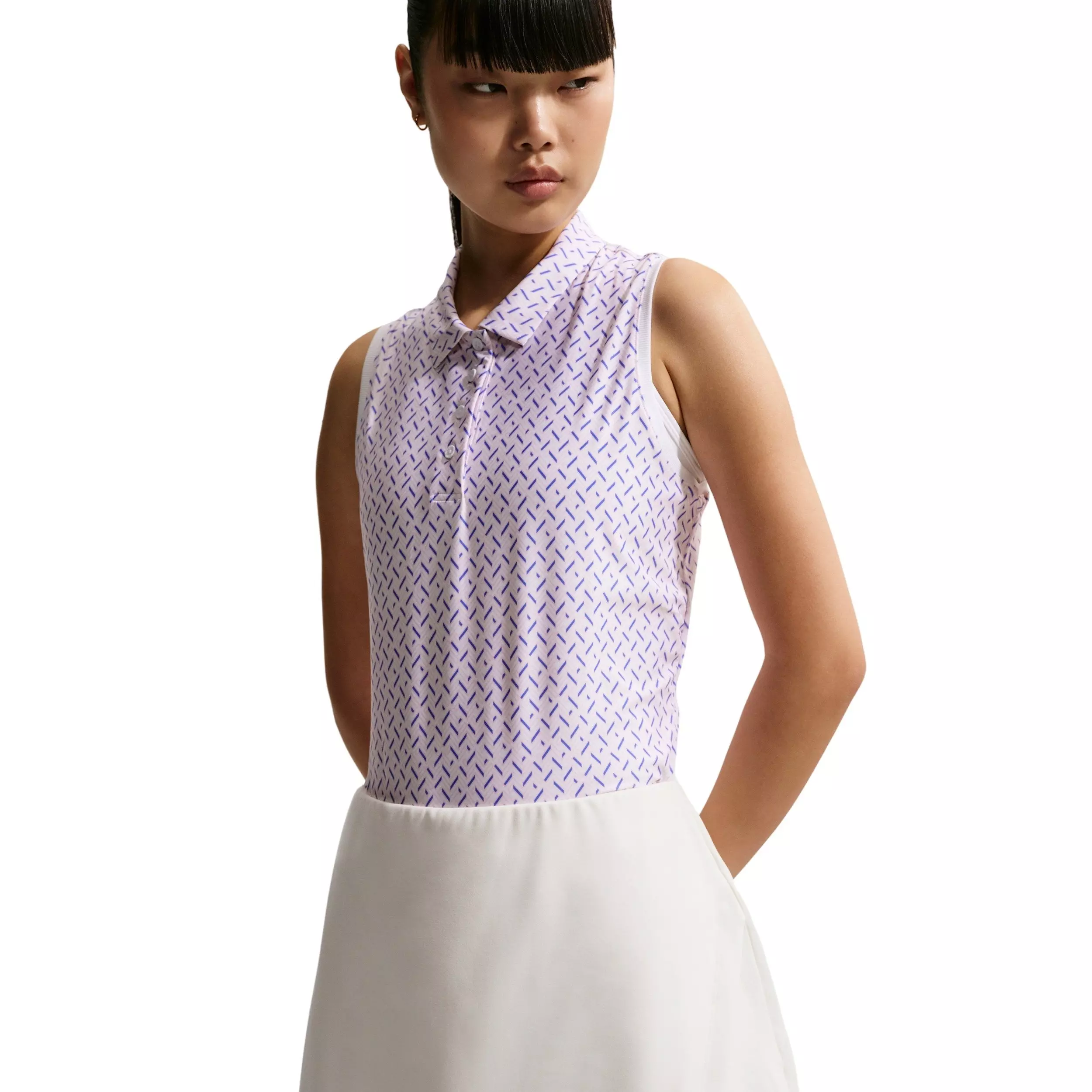 Nike Women's Golf Club Dri-FIT Golf Skirt - OFF-WHITE/BLACK