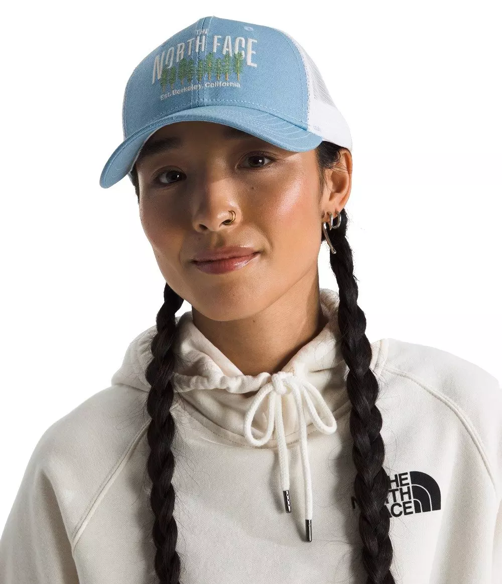 The North Face Adult Embroidered Mudder Trucker Hat-Blue - BLUE