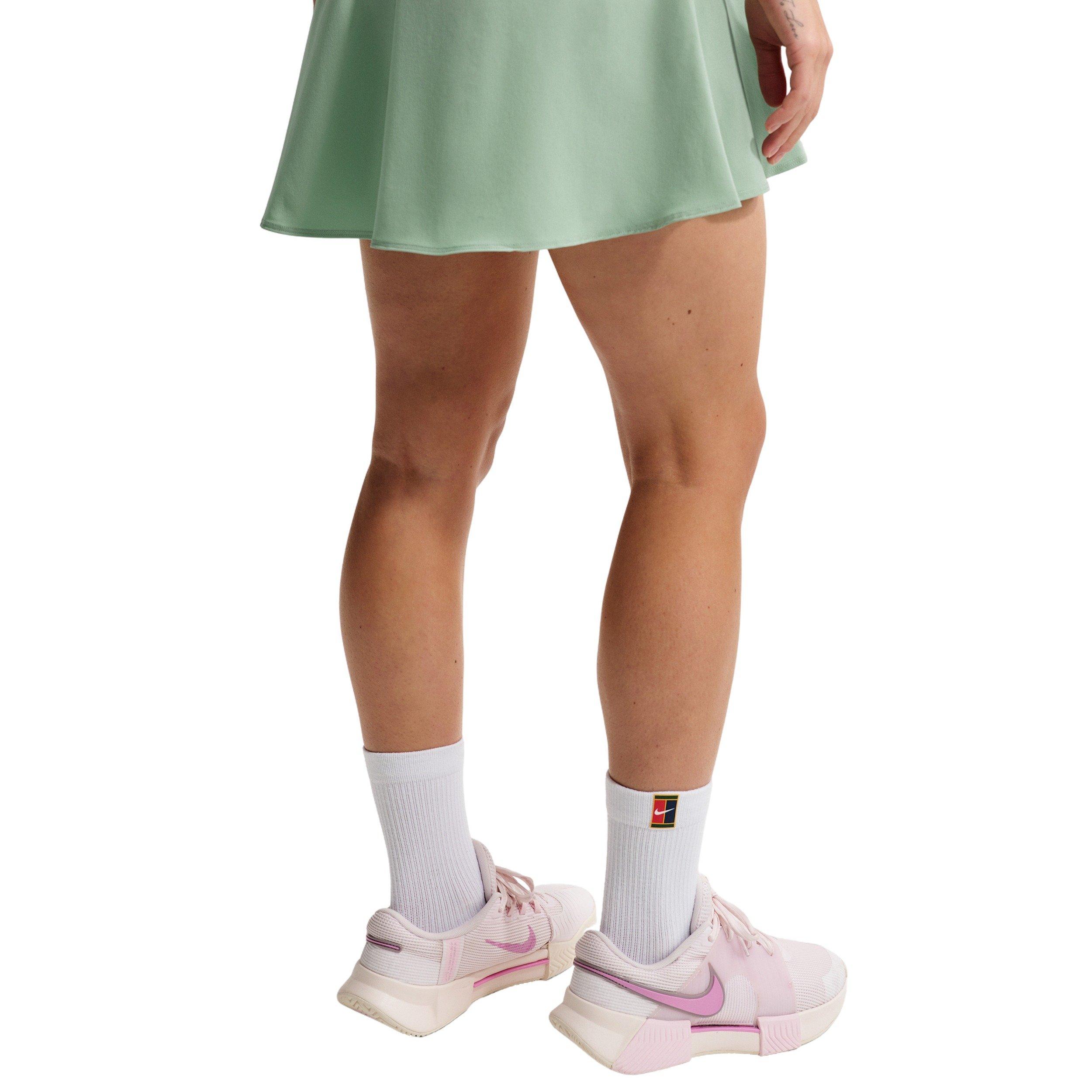 Nike Women's Court Dri-FIT High-Waisted Slam Woven Tennis Skirt - GREEN/BLACK Thumbnail View 2
