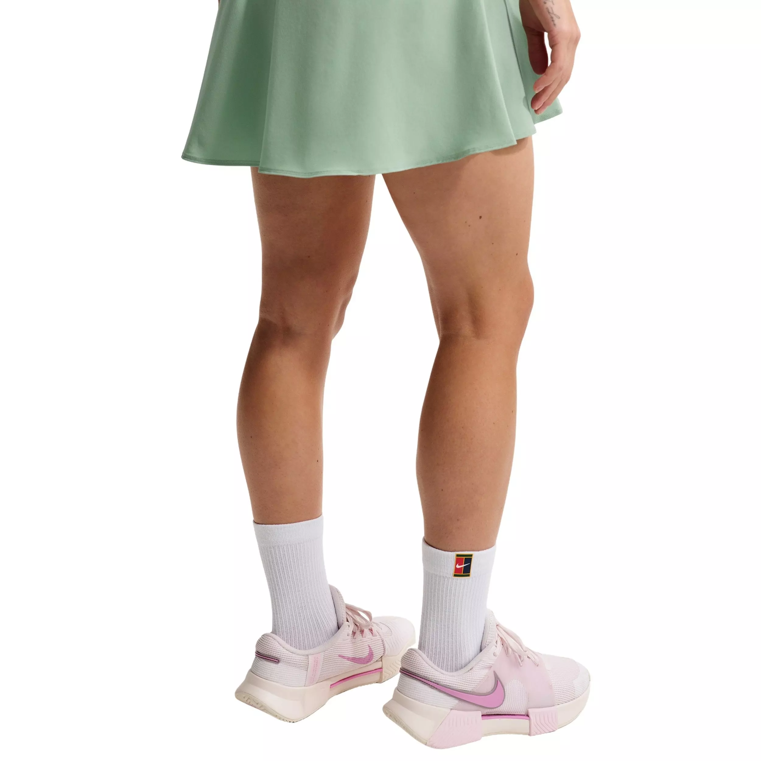 Nike Women's Court Dri-FIT High-Waisted Slam Woven Tennis Skirt - GREEN/BLACK