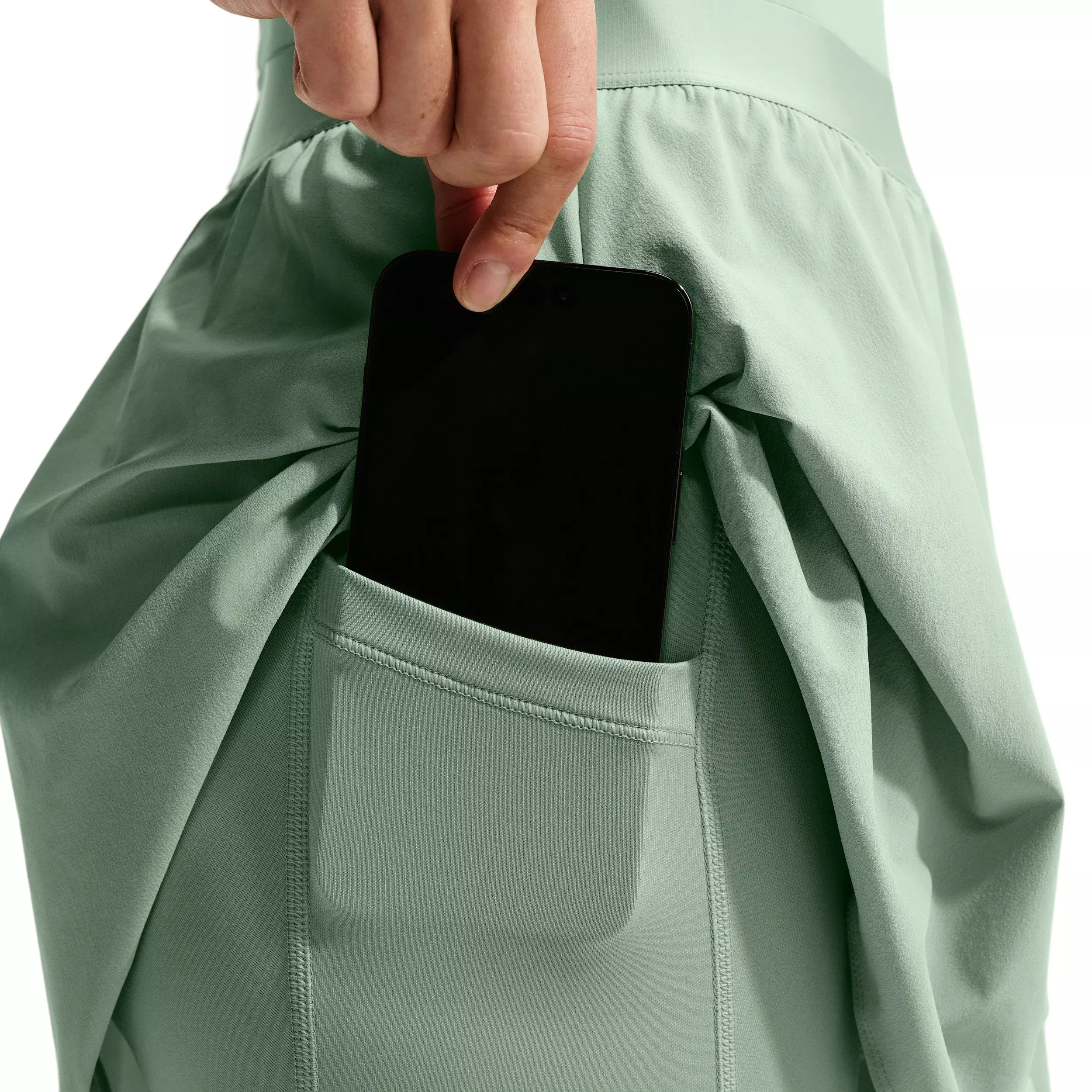 Nike Women's Court Dri-FIT High-Waisted Slam Woven Tennis Skirt - GREEN/BLACK
