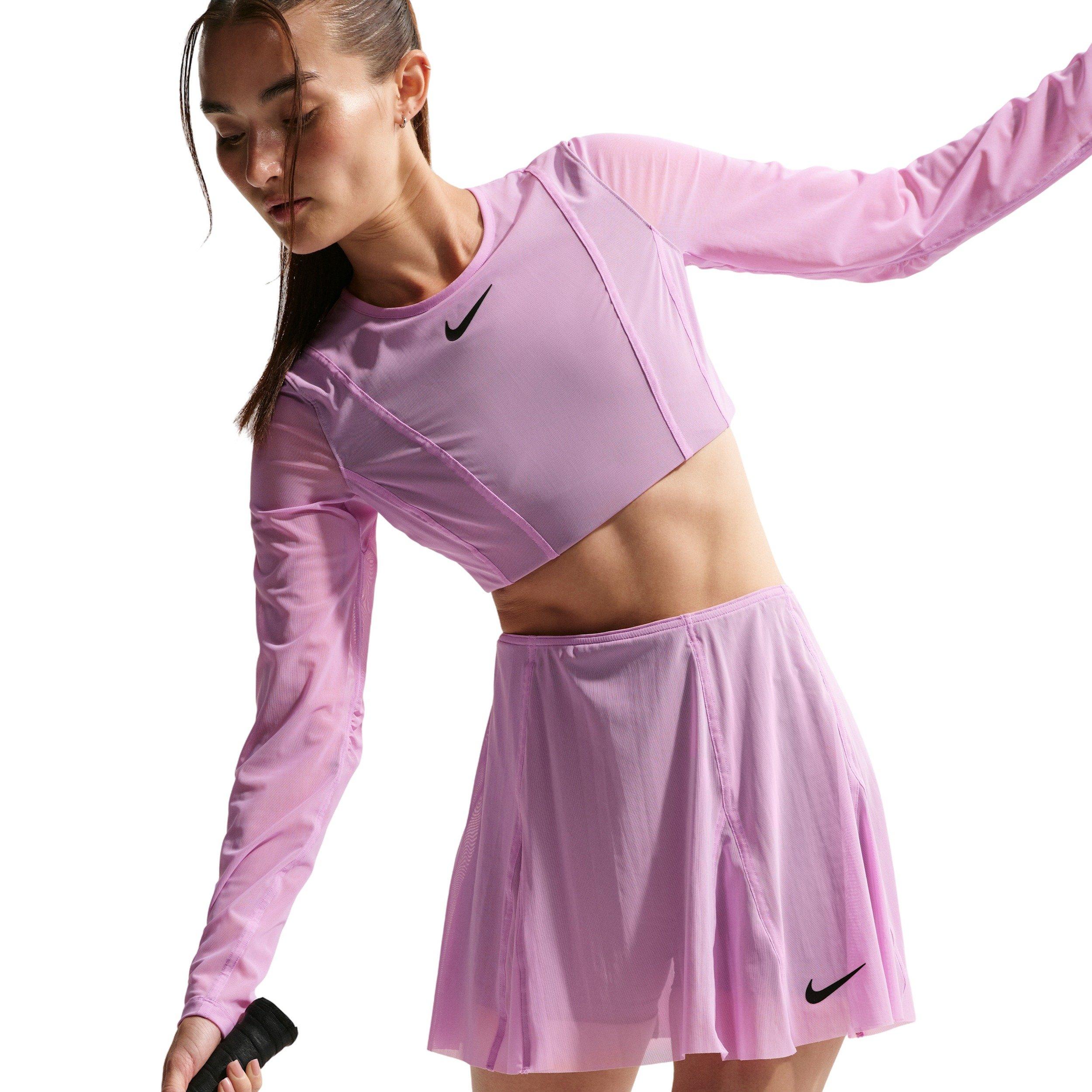 Nike Women's Court Slam High-Waisted Tennis Skirt - LT MAGENTA